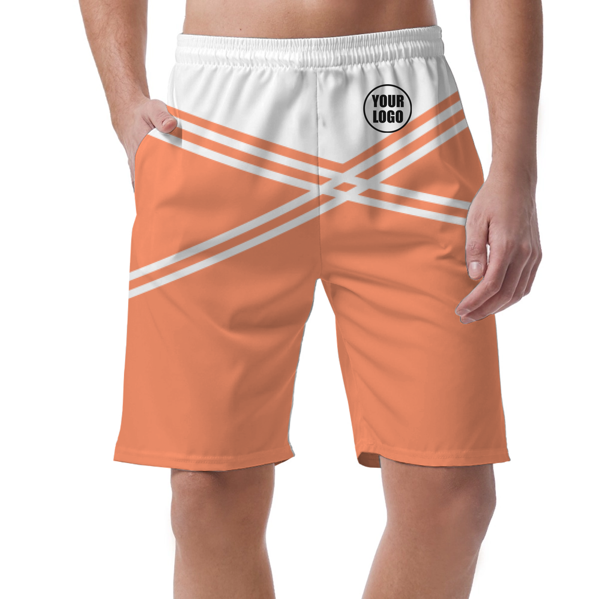 Picklewin Men's Customized Short Pants With Unique Color Blocks 3