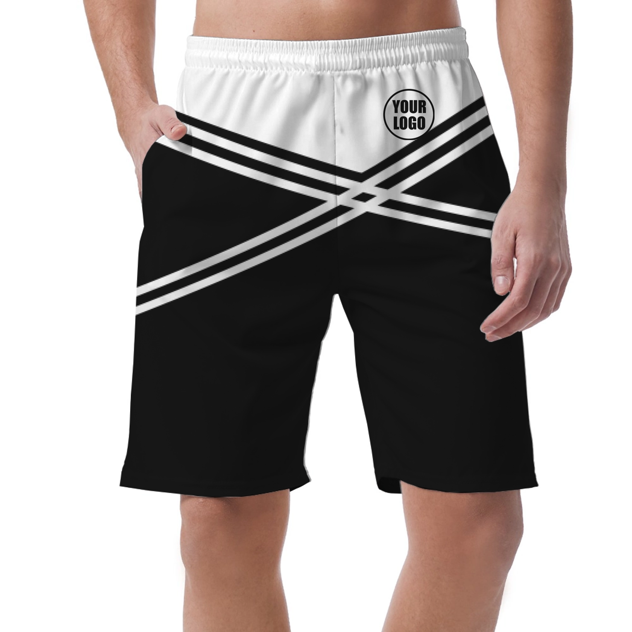 Picklewin Men's Customized Short Pants With Unique Color Blocks 4