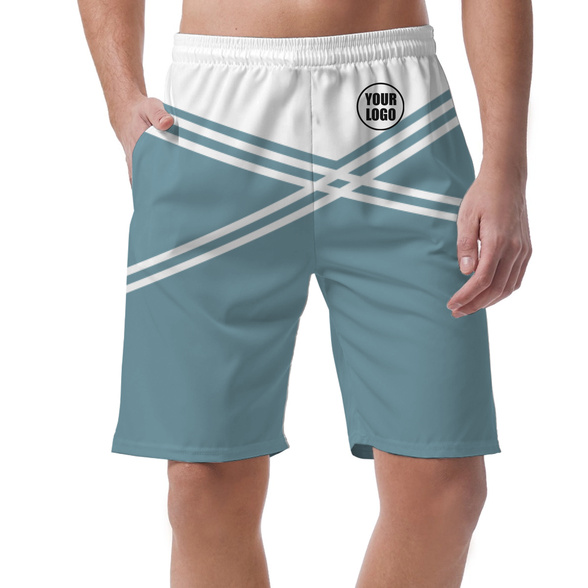 Picklewin Men's Customized Short Pants With Unique Color Blocks 5
