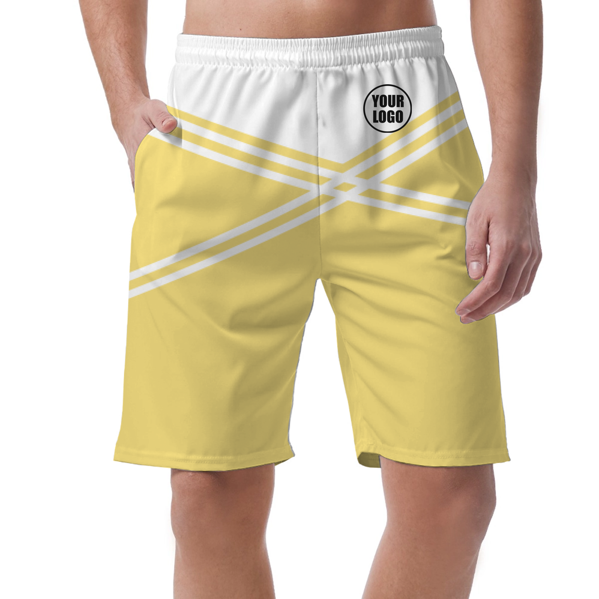 Picklewin Men's Customized Short Pants With Unique Color Blocks 6