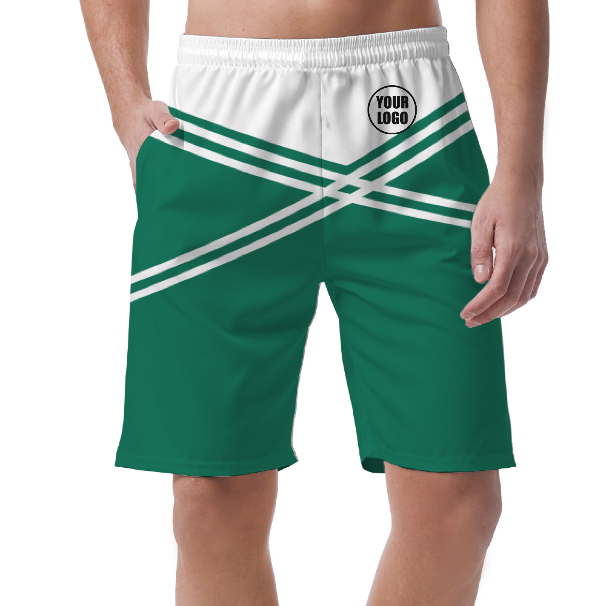 Picklewin Men's Customized Short Pants With Unique Color Blocks 8