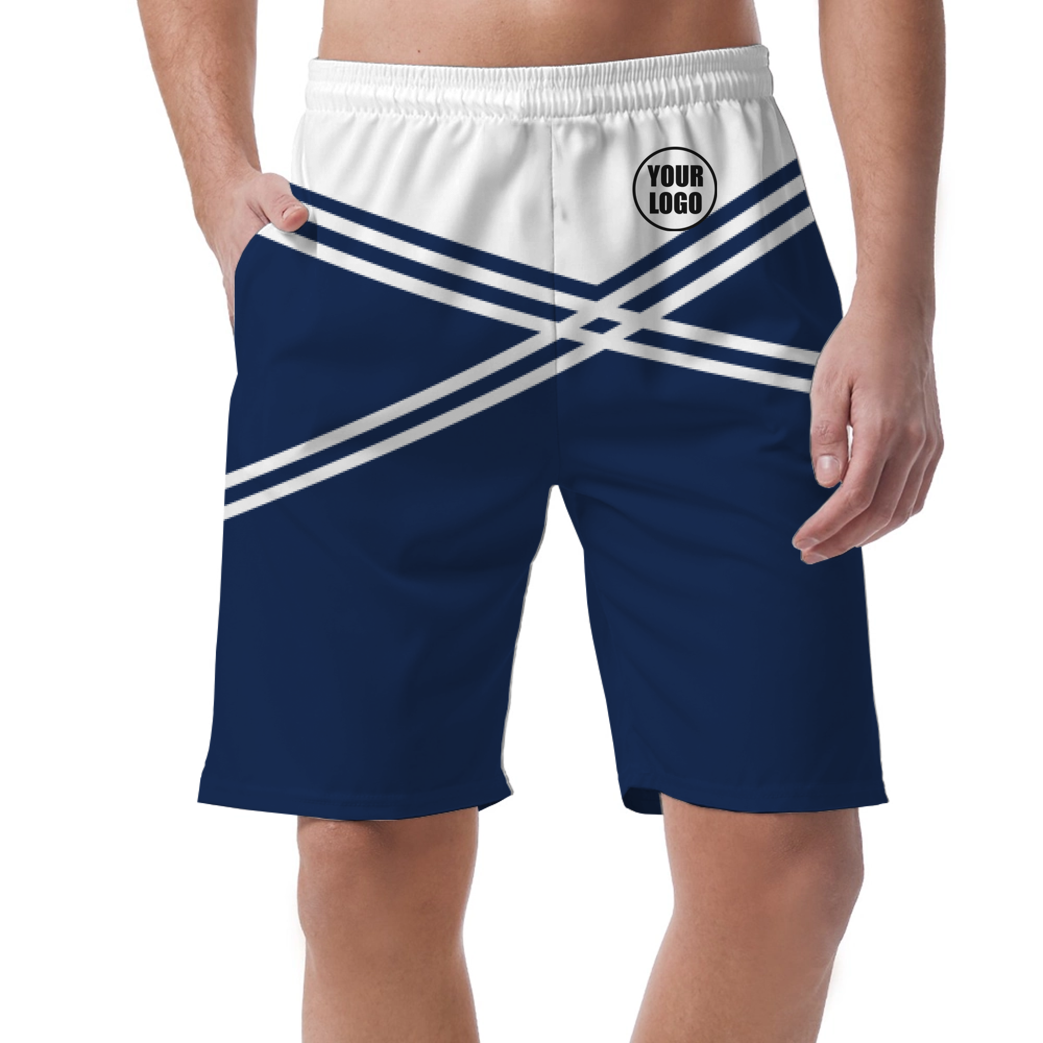 Picklewin Men's Customized Short Pants With Unique Color Blocks 9