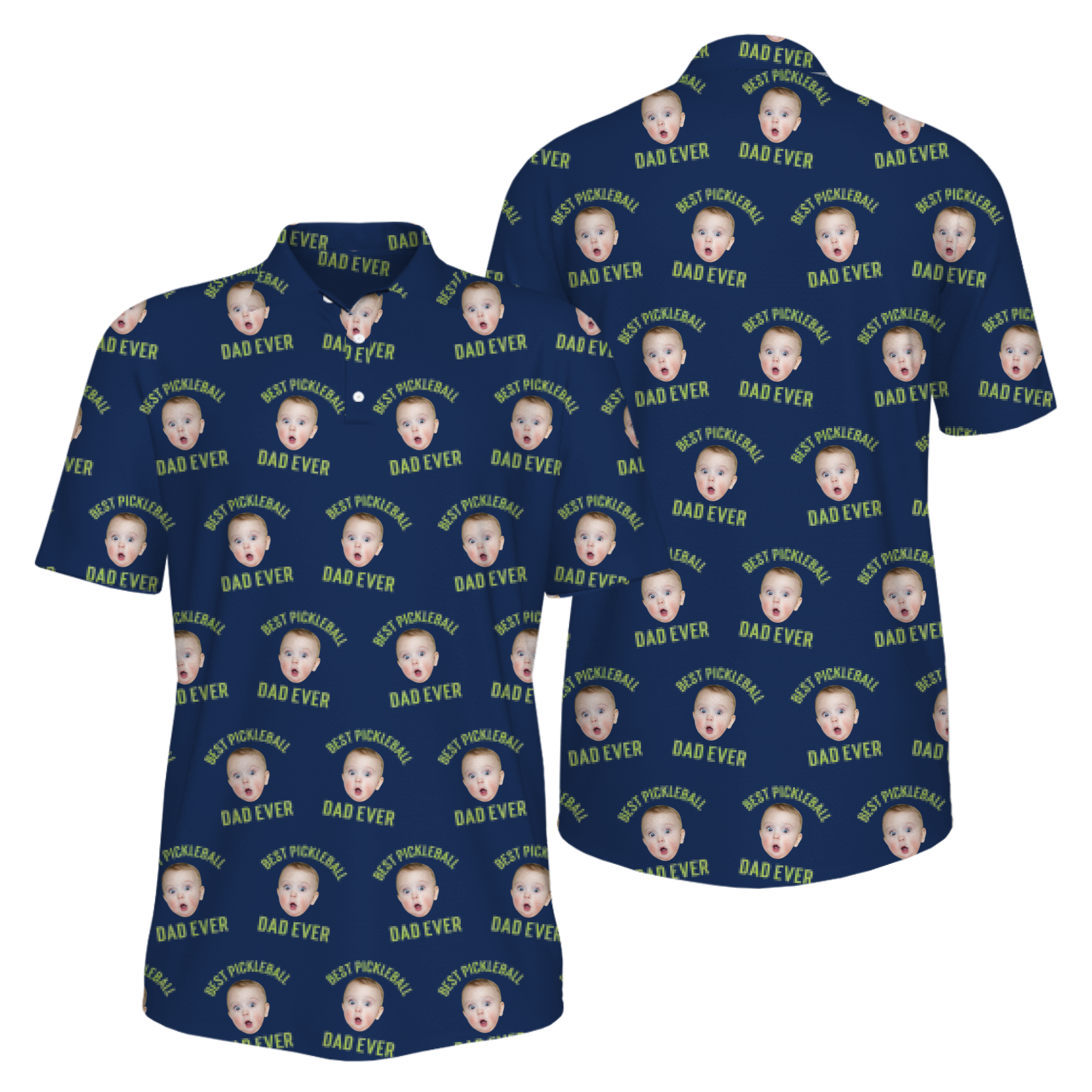 Picklewin Men's UV Protection Polo Shirt Pickleball Dad For Father's Day 7