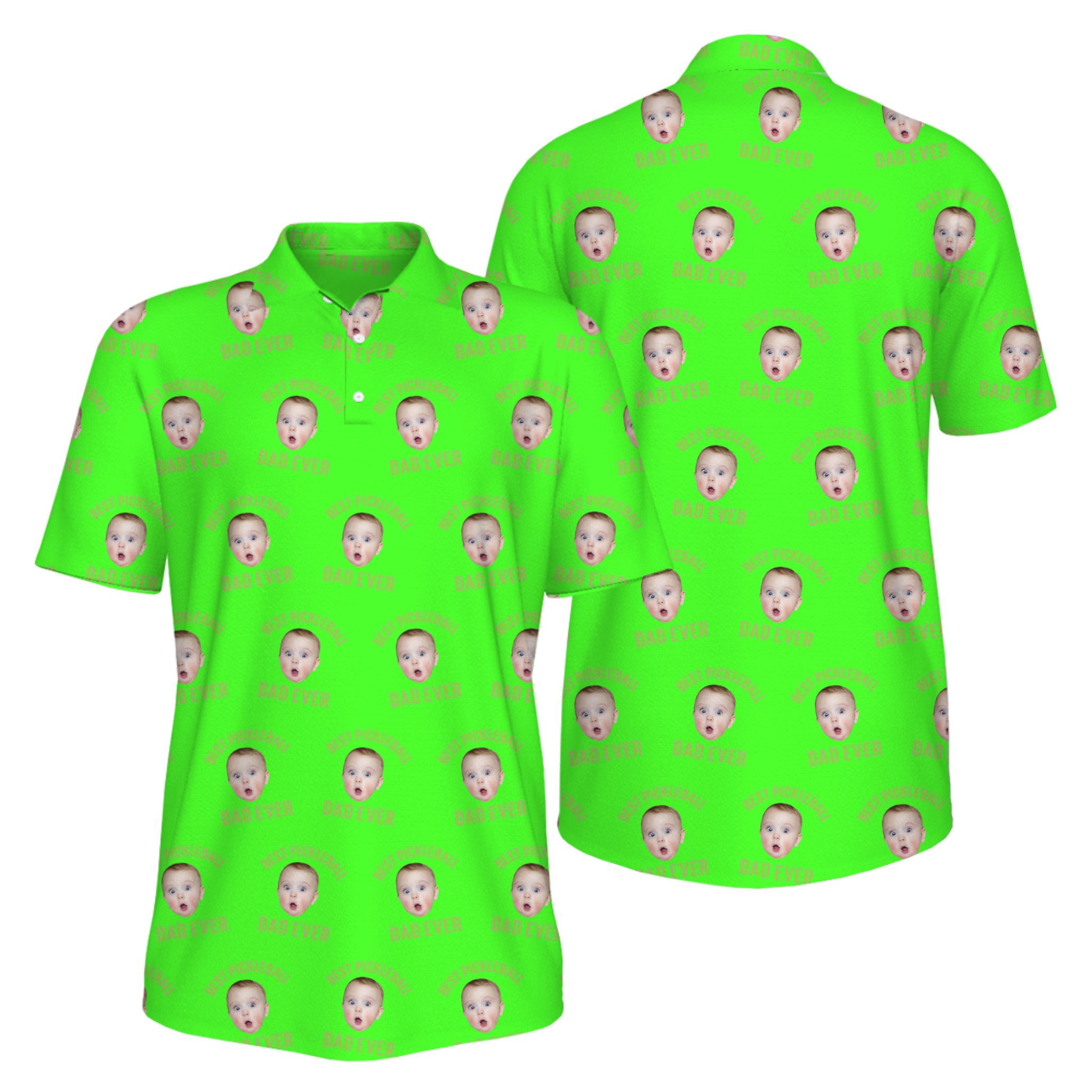 Picklewin Men's UV Protection Polo Shirt Pickleball Dad For Father's Day 13