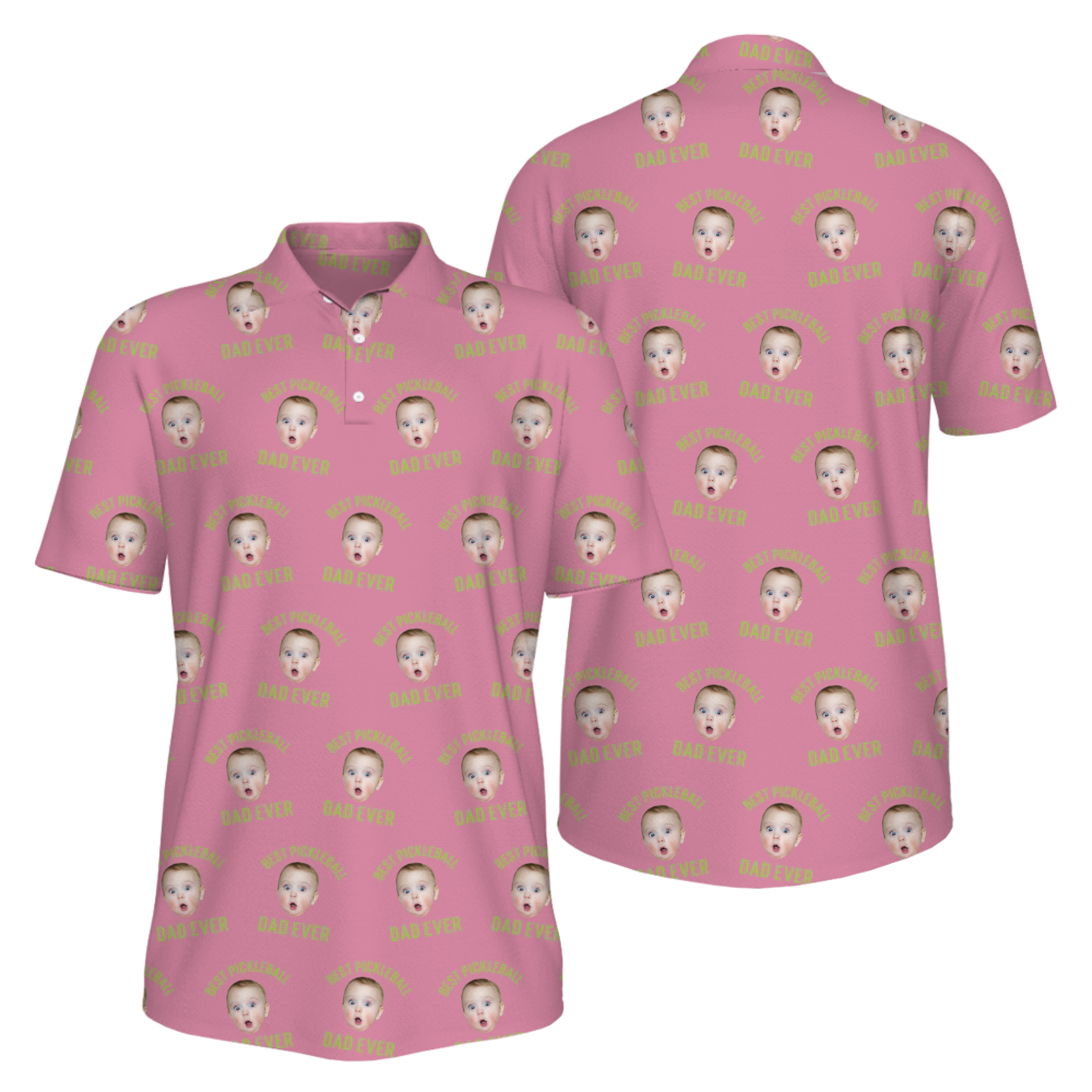 Picklewin Men's UV Protection Polo Shirt Pickleball Dad For Father's Day 15