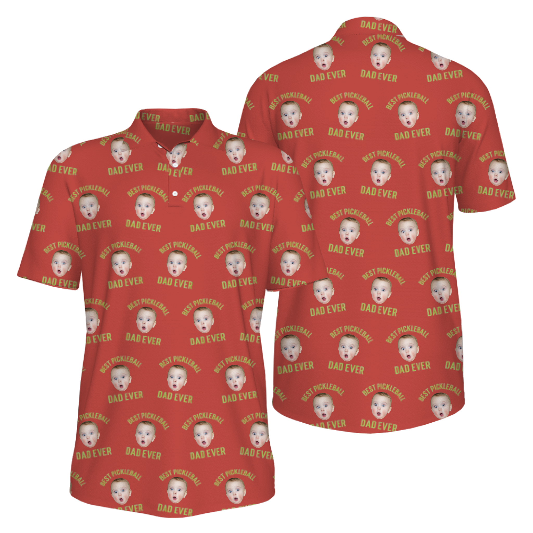 Picklewin Men's UV Protection Polo Shirt Pickleball Dad For Father's Day 16