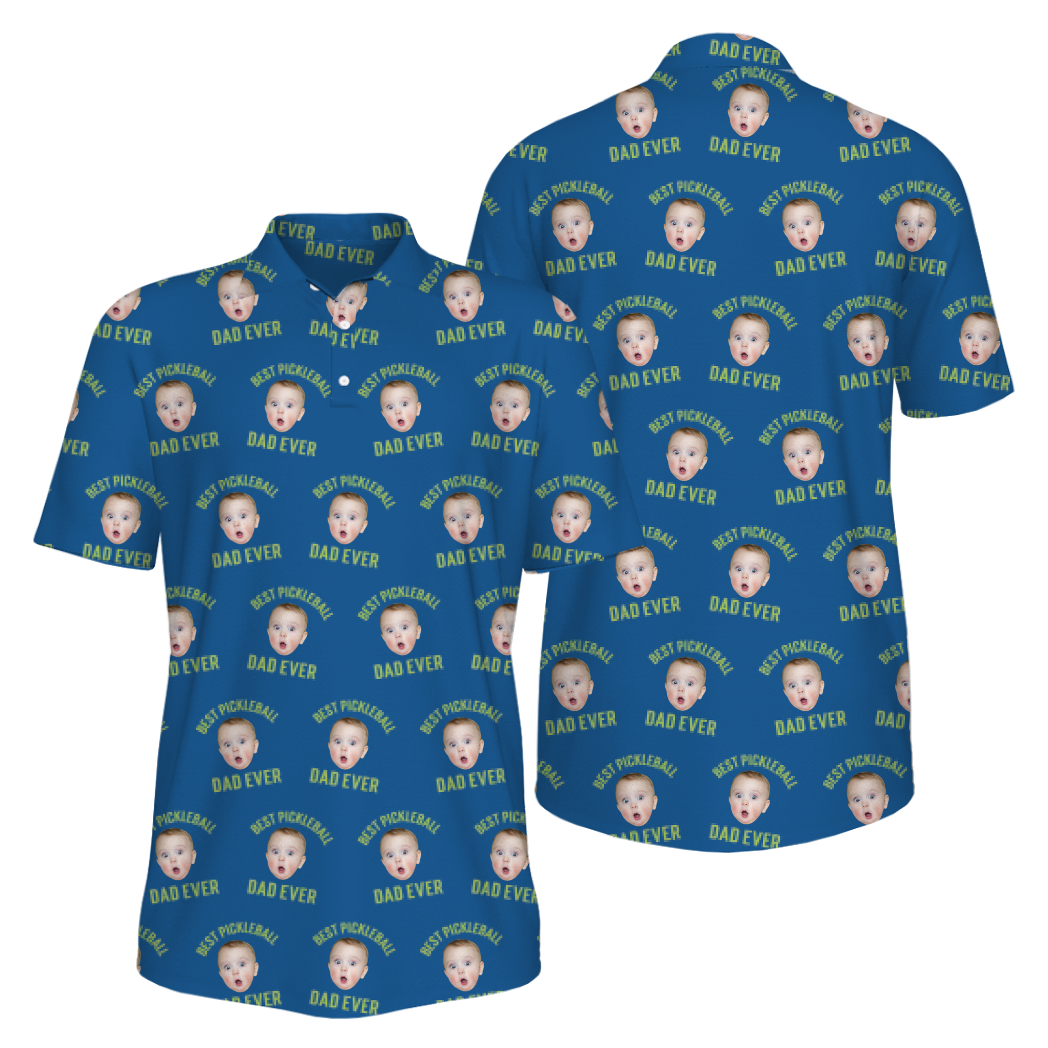 Picklewin Men's UV Protection Polo Shirt Pickleball Dad For Father's Day 6
