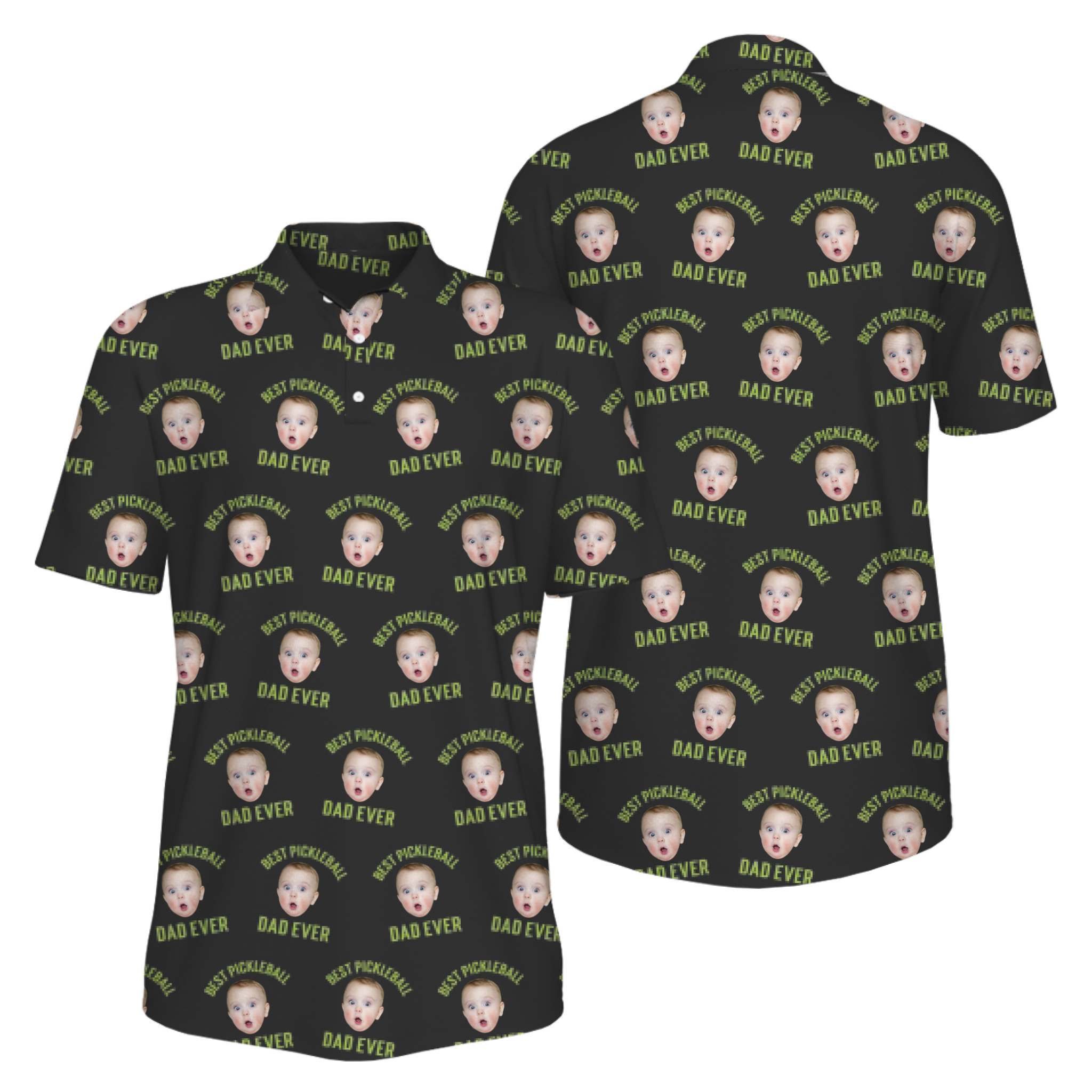Picklewin Men's UV Protection Polo Shirt Pickleball Dad For Father's Day 8