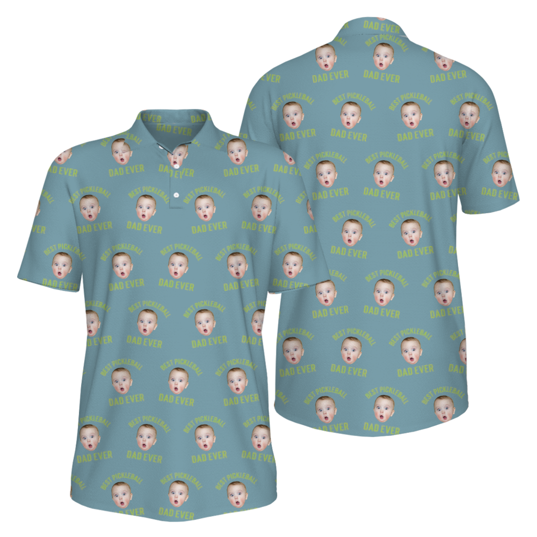 Picklewin Men's UV Protection Polo Shirt Pickleball Dad For Father's Day 10