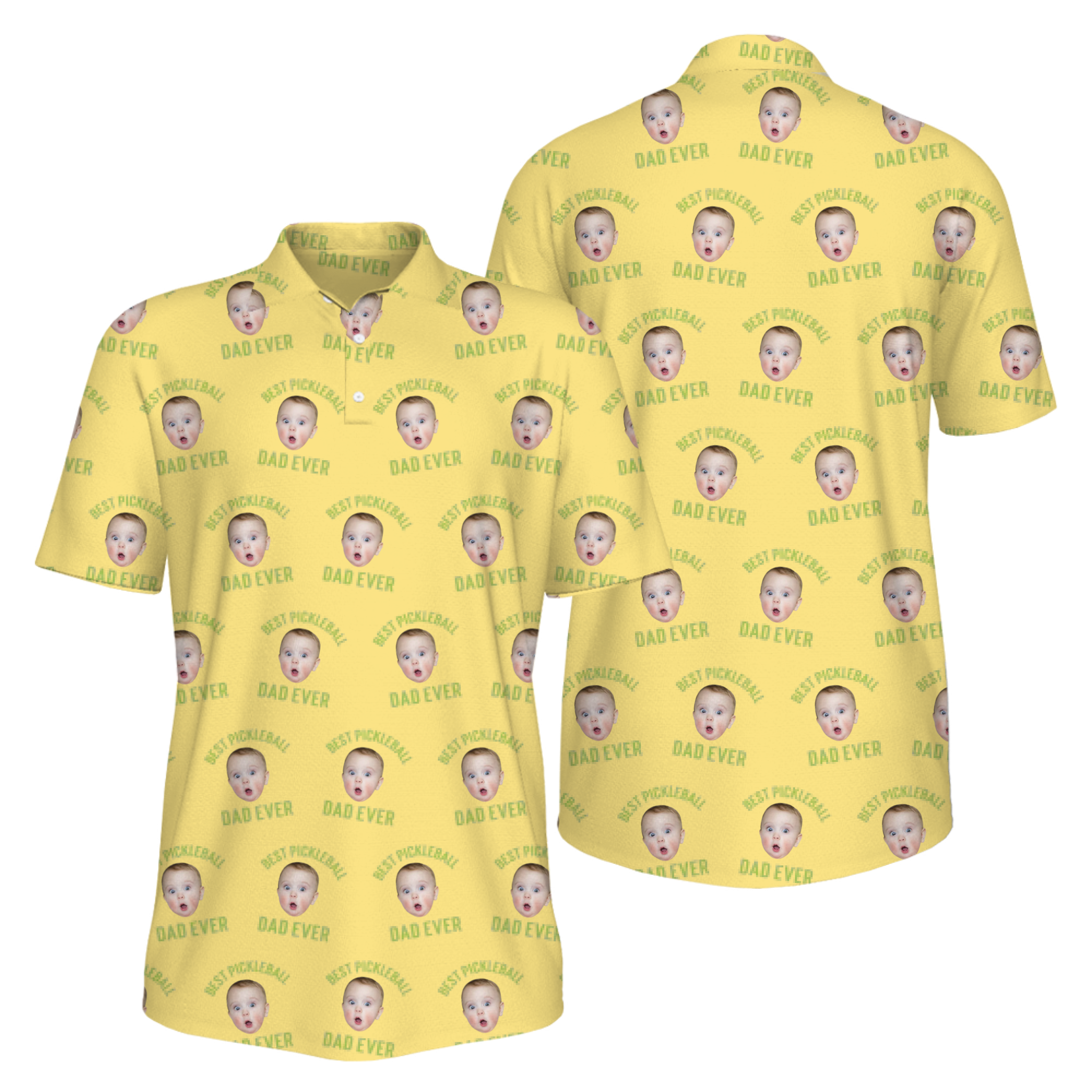Picklewin Men's UV Protection Polo Shirt Pickleball Dad For Father's Day 3