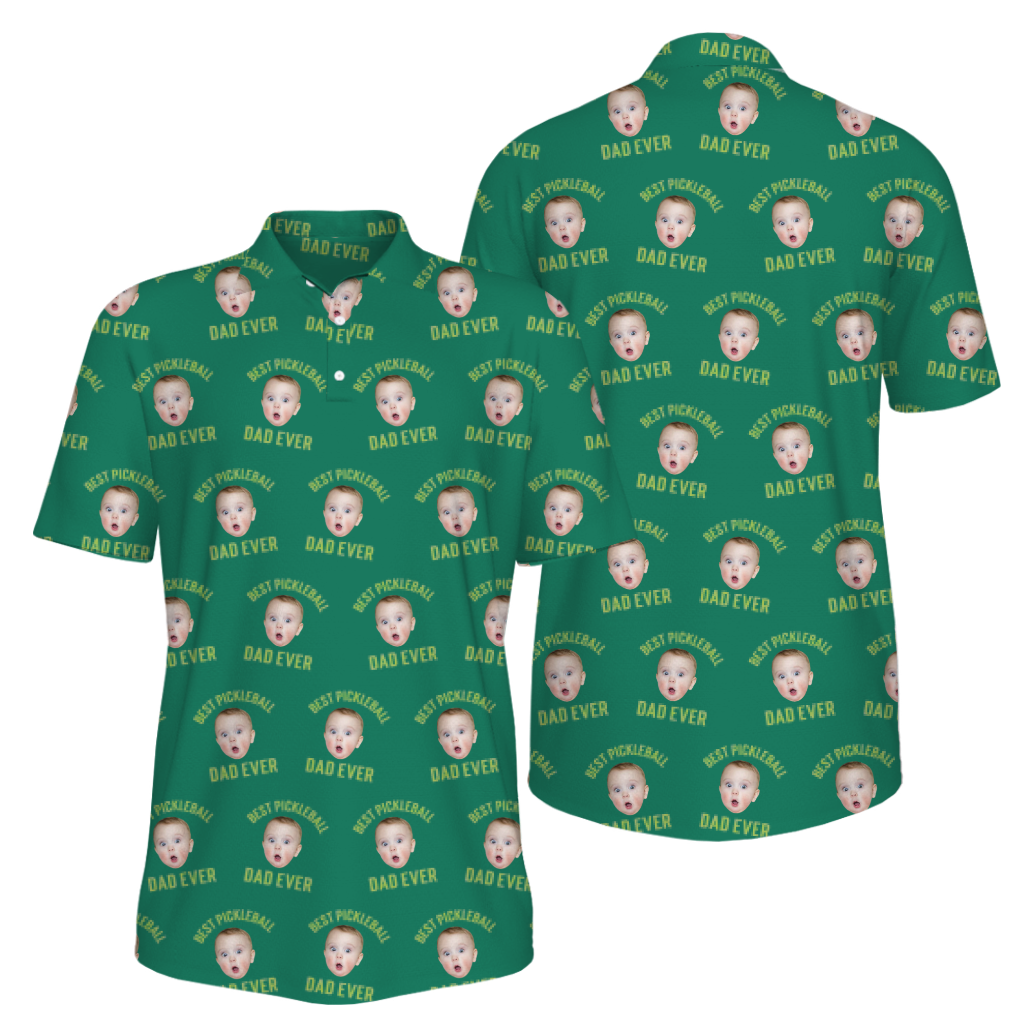 Picklewin Men's UV Protection Polo Shirt Pickleball Dad For Father's Day 5