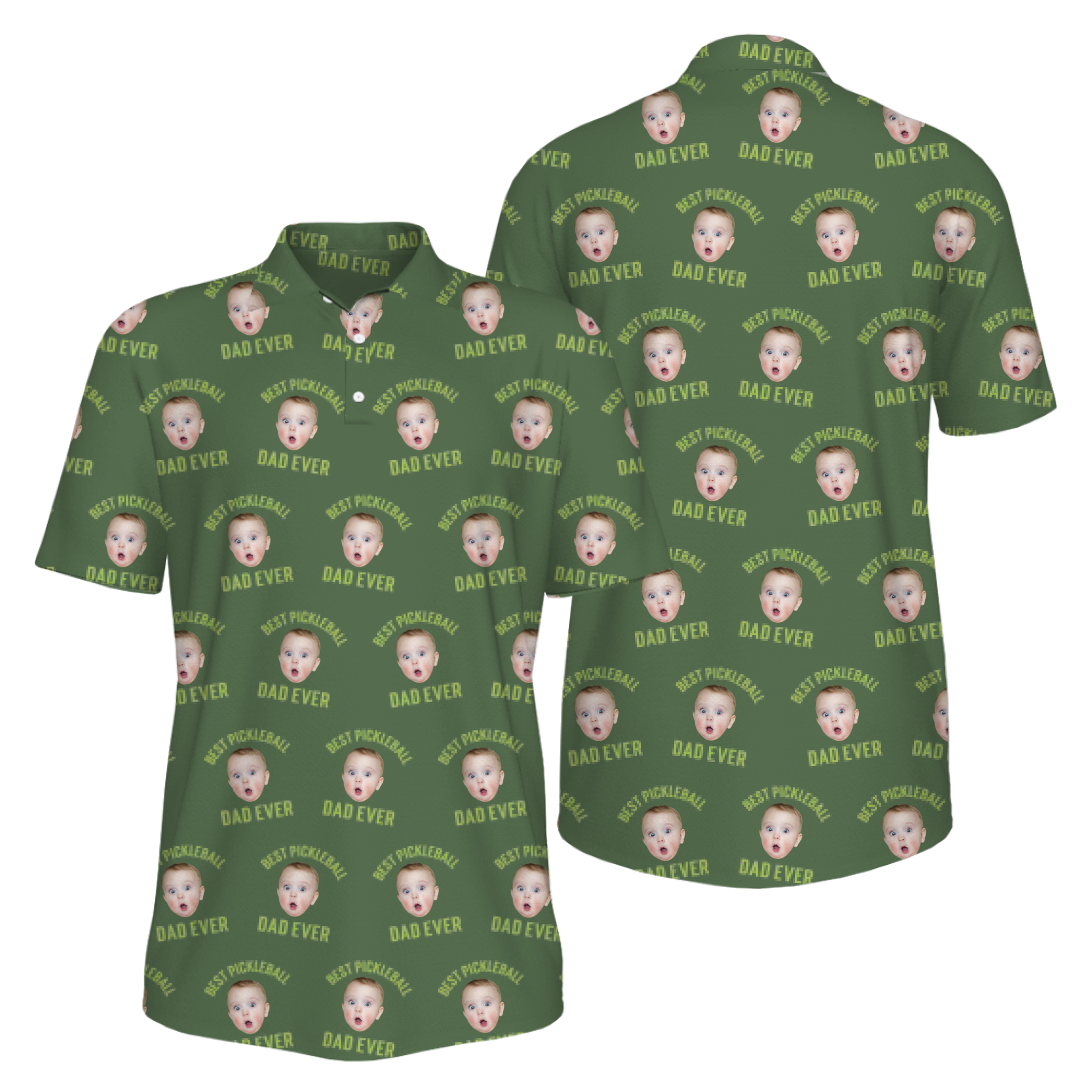 Picklewin Men's UV Protection Polo Shirt Pickleball Dad For Father's Day 12
