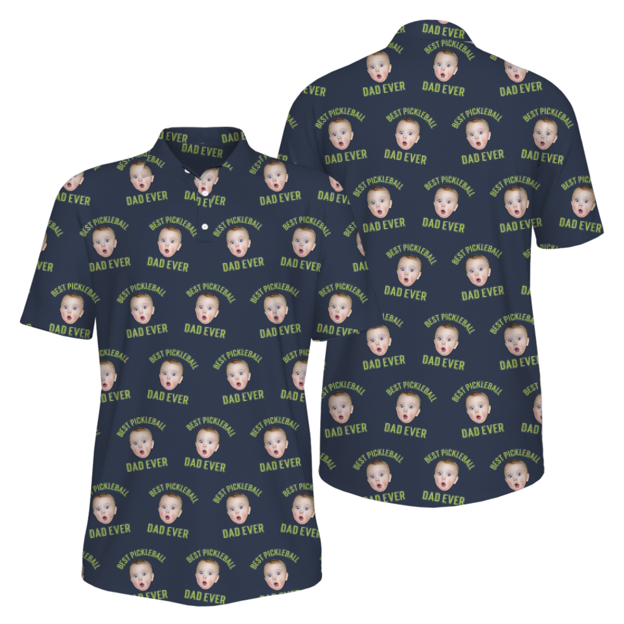 Picklewin Men's UV Protection Polo Shirt Pickleball Dad For Father's Day 4