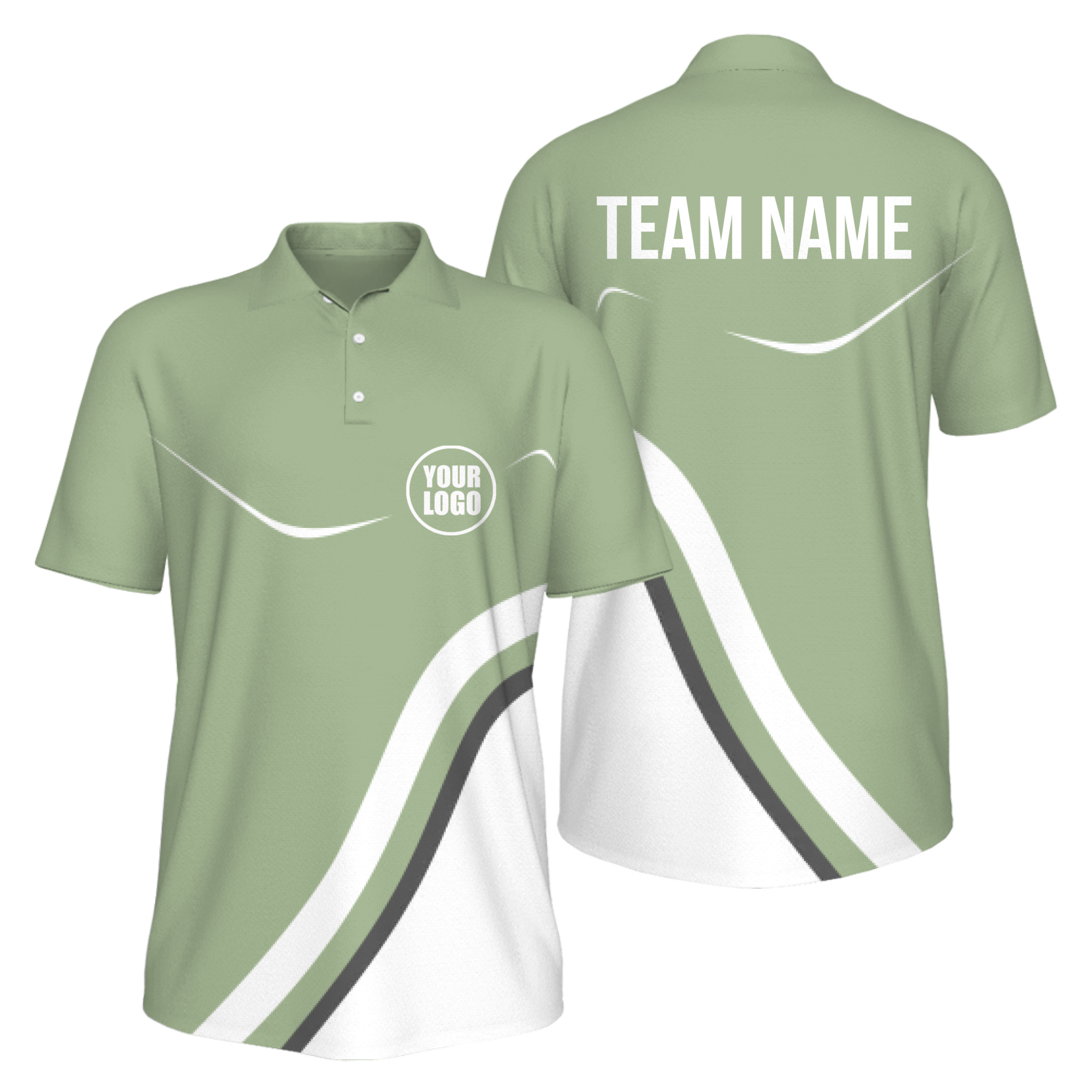 Picklewin Minimal Custom Pickleball UV Protection Polo Shirt For Men 12