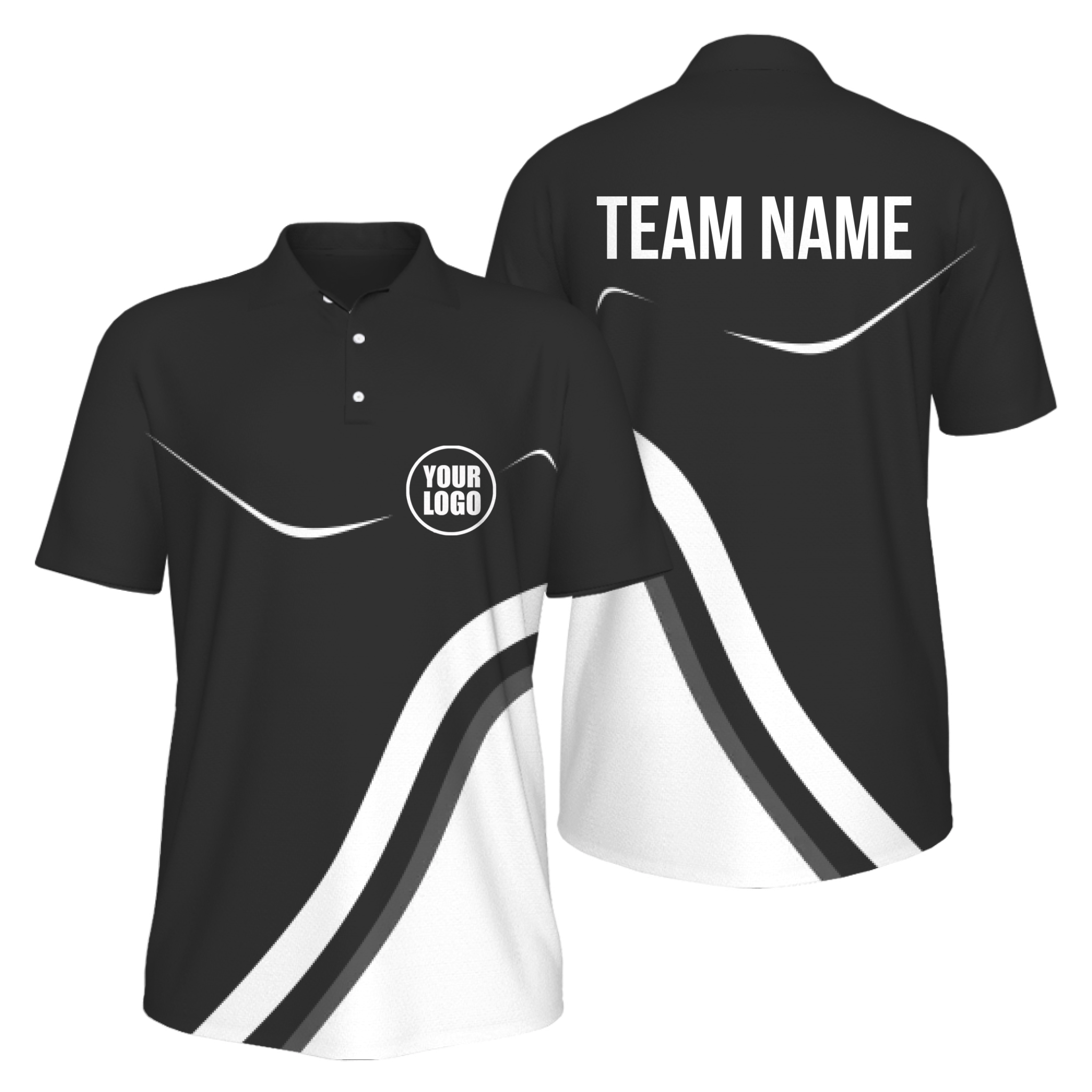 Picklewin Minimal Custom Pickleball UV Protection Polo Shirt For Men 13