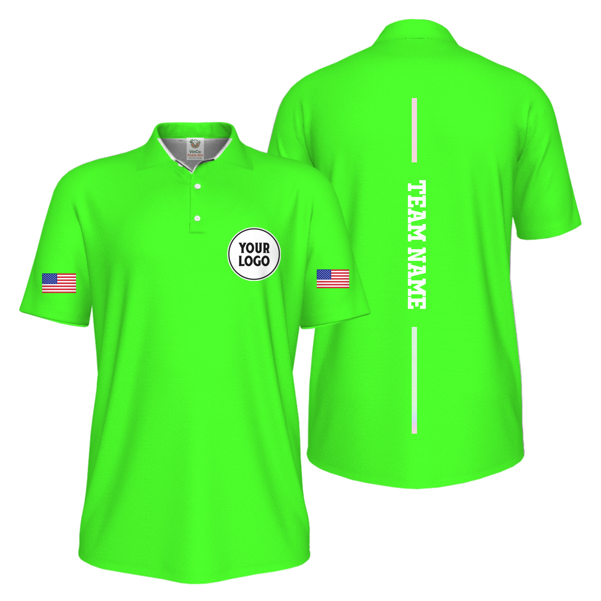 Picklewin Patriotic Custom Logo And Vertical Name UV Protection Men Pickleball Polo Shirt Picklewin Patriotic Custom Logo And Vertical Name UV Protection Men Pickleball Polo Shirt 8