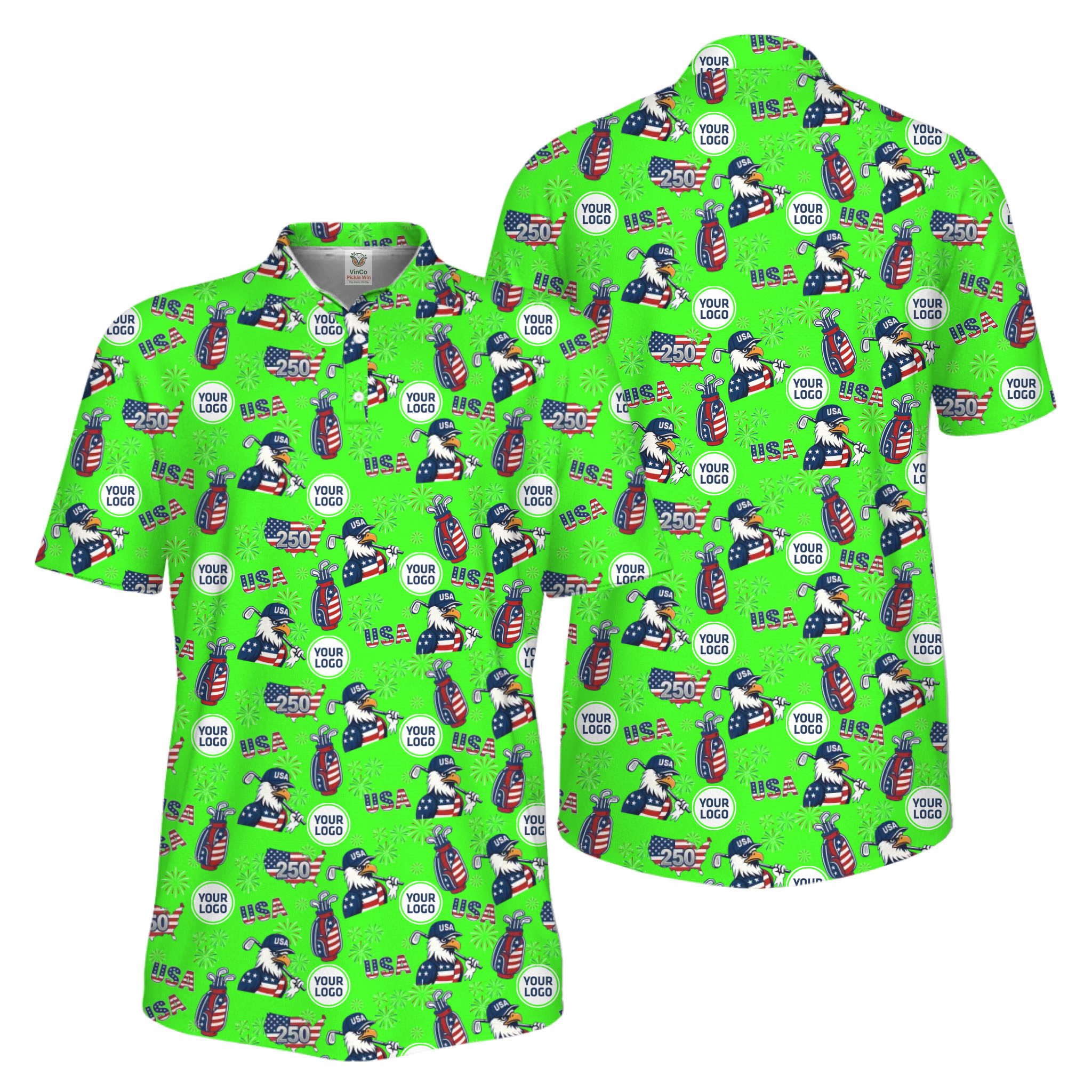 Picklewin Patriotic Custom Multiple Logos Pickleball Men Polo Shirt 250 Years Of USA Picklewin Patriotic Custom Multiple Logos Pickleball Men Polo Shirt 250 Years Of USA 8