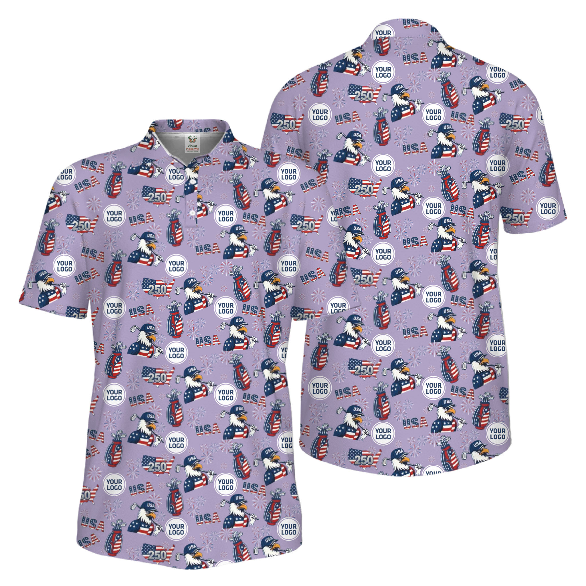 Picklewin Patriotic Custom Multiple Logos Pickleball Men Polo Shirt 250 Years Of USA Picklewin Patriotic Custom Multiple Logos Pickleball Men Polo Shirt 250 Years Of USA 12