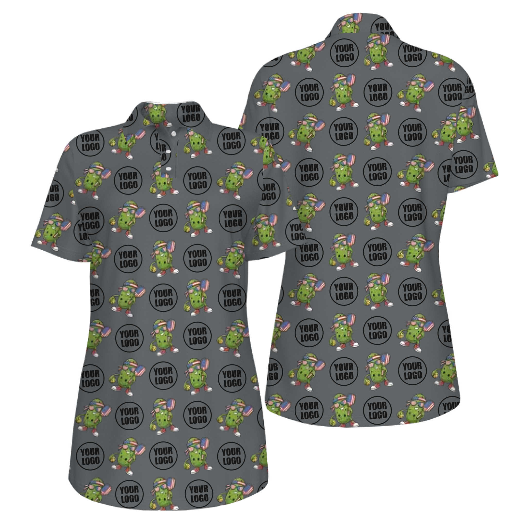 Picklewin Patriotic Custom Pickleball Polo Shirt With UV Protection Feature For Women 12