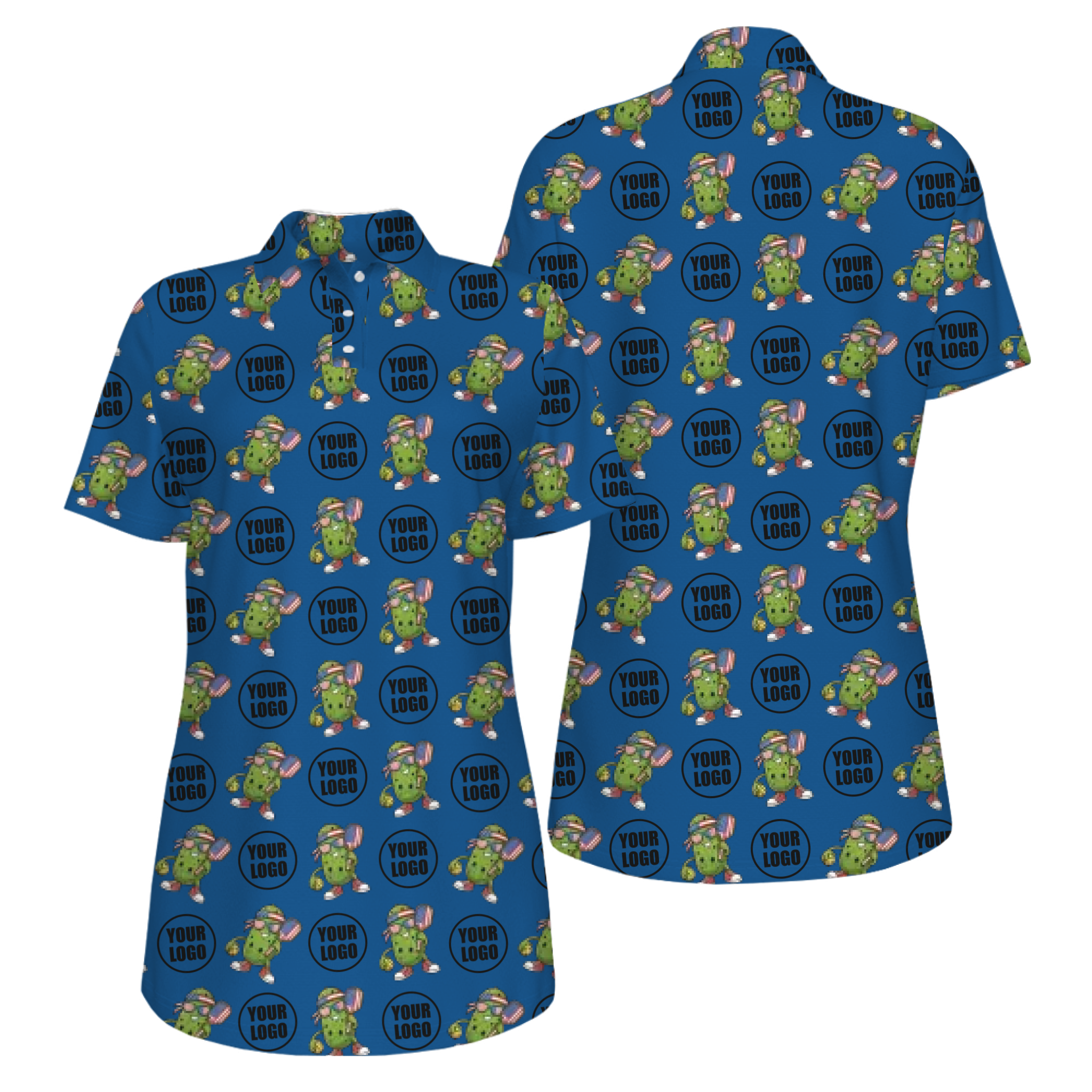 Picklewin Patriotic Custom Pickleball Polo Shirt With UV Protection Feature For Women 15