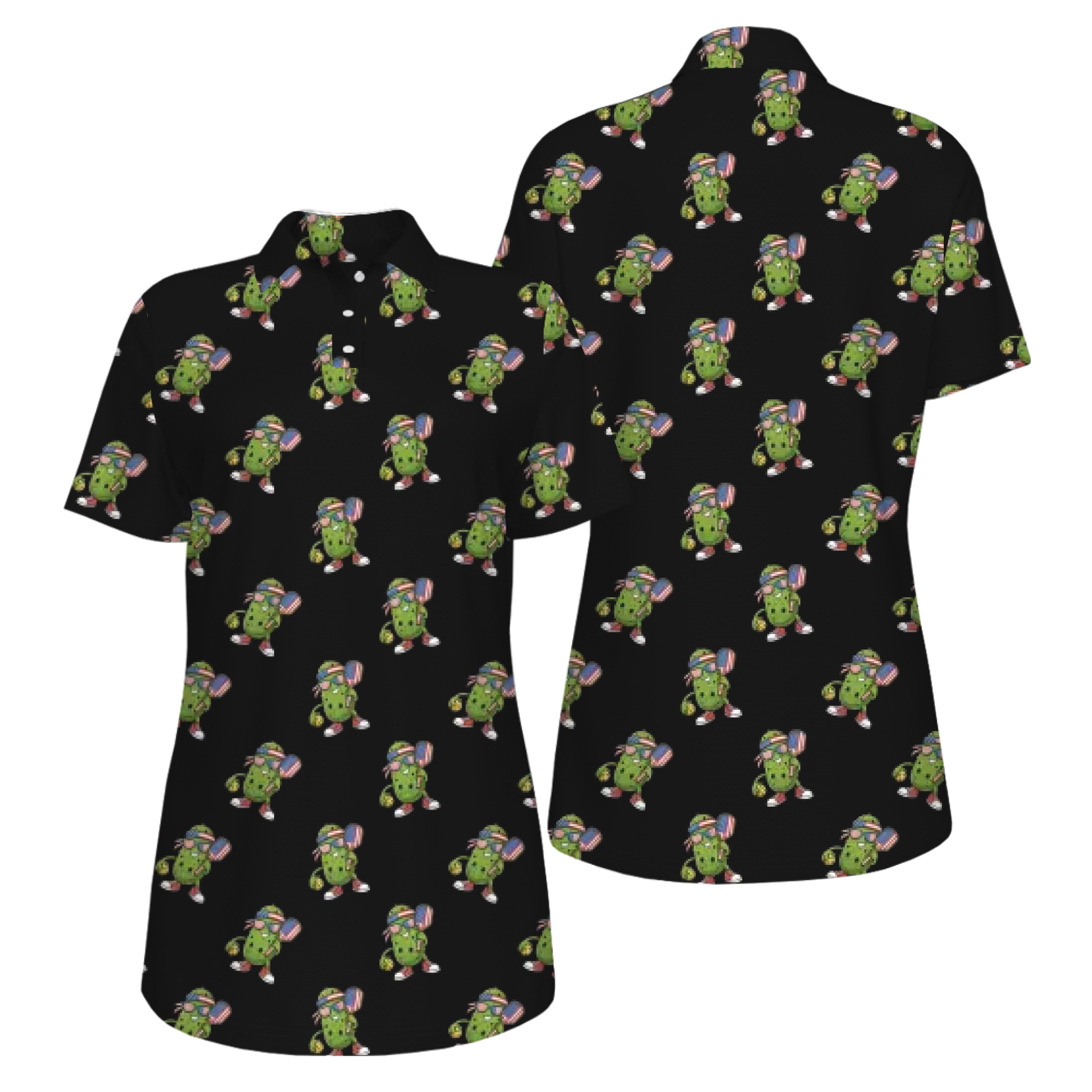 Picklewin Patriotic Custom Pickleball Polo Shirt With UV Protection Feature For Women 13