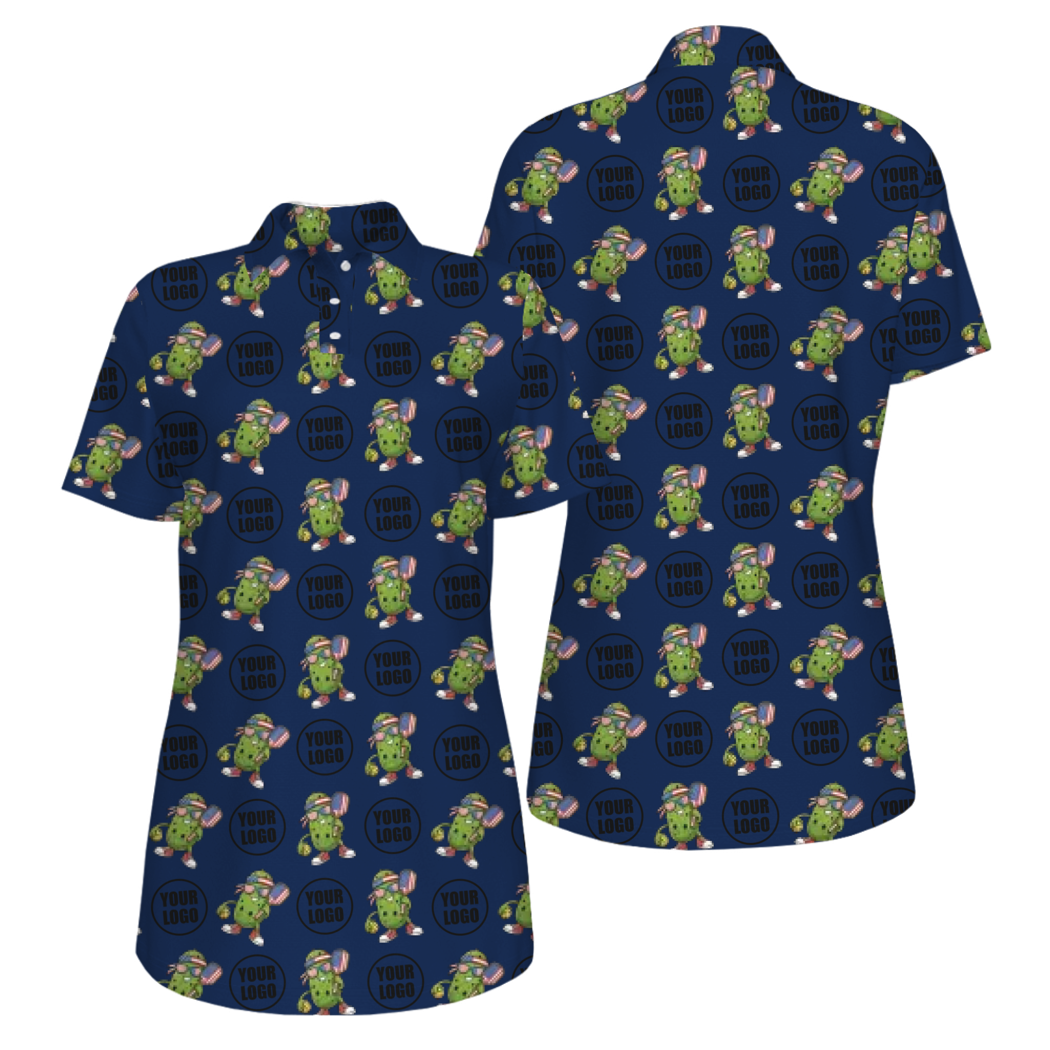 Picklewin Patriotic Custom Pickleball Polo Shirt With UV Protection Feature For Women 10