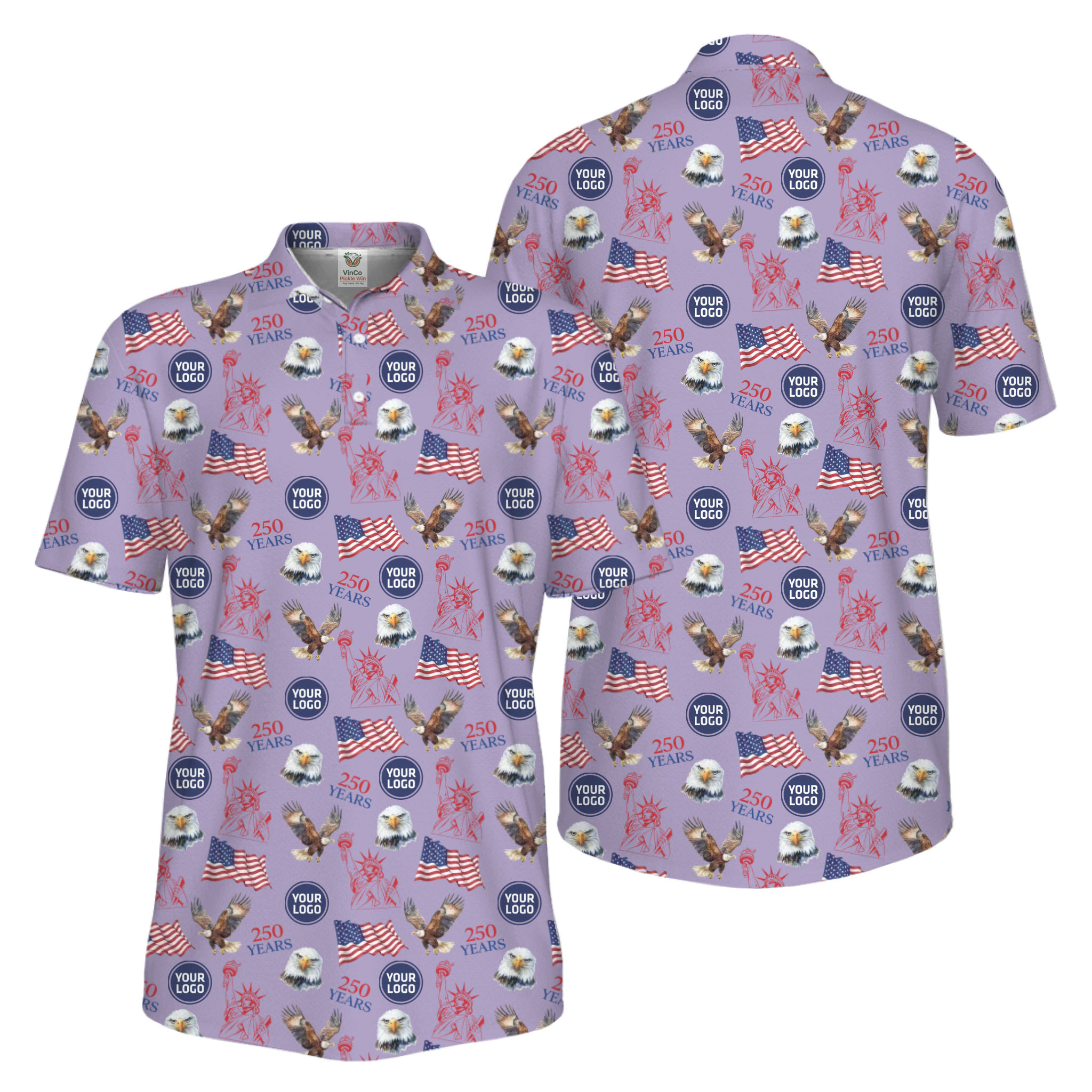 Picklewin Patriotic Custom Small Logos Pickleball Men Polo Shirt 250 Years Of USA Picklewin Patriotic Custom Small Logos Pickleball Men Polo Shirt 250 Years Of USA 12