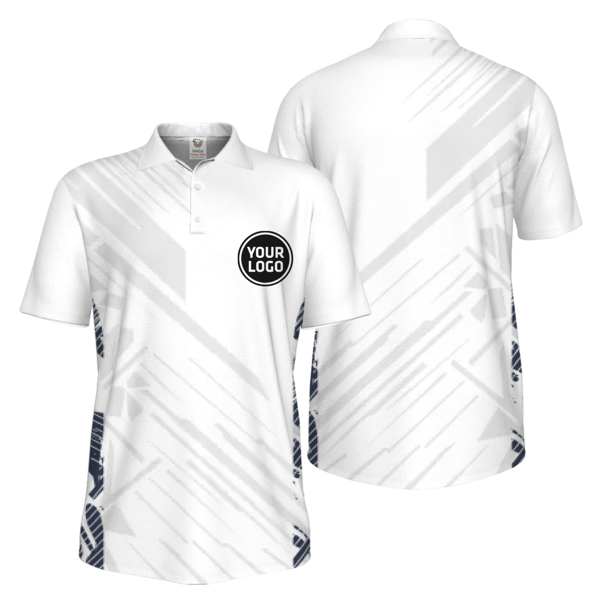 Picklewin Pickleball Team Uniform UV Protection Polo Shirt For Men 10