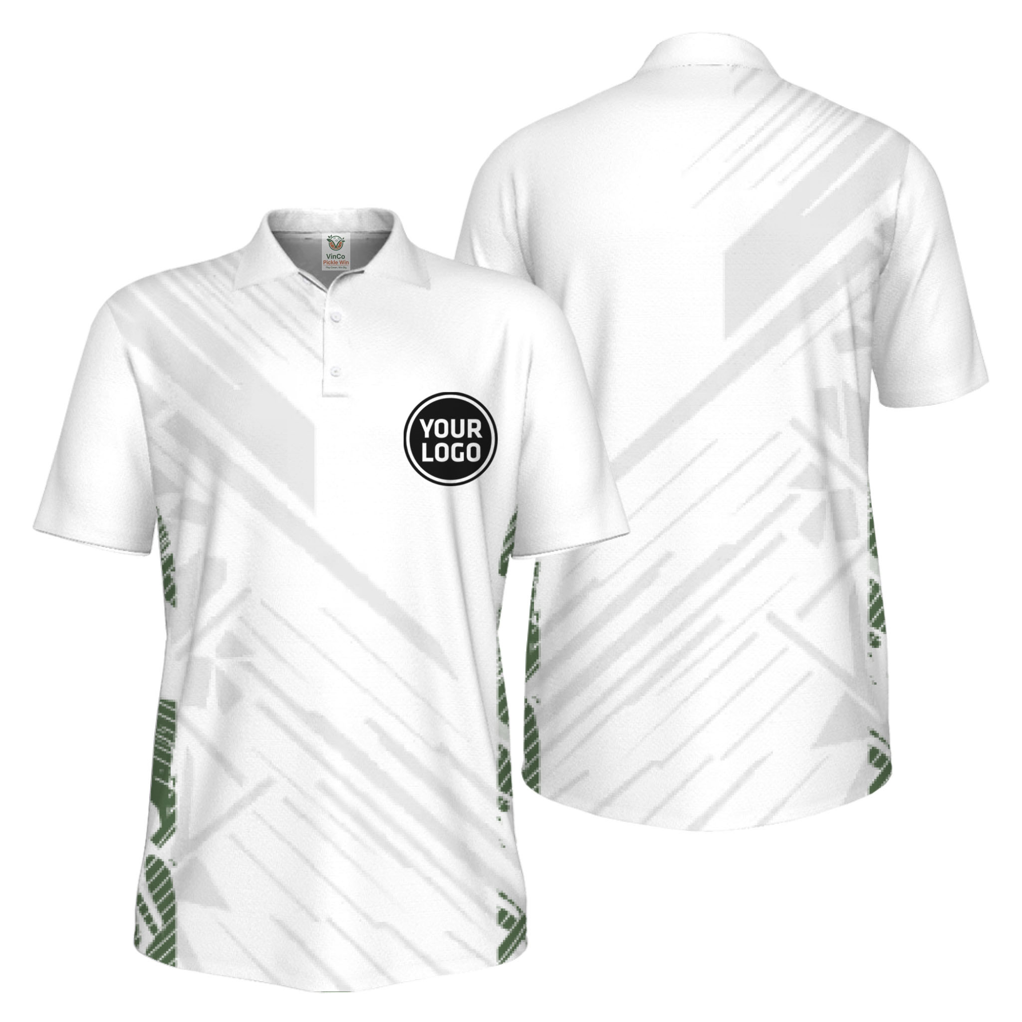 Picklewin Pickleball Team Uniform UV Protection Polo Shirt For Men 11
