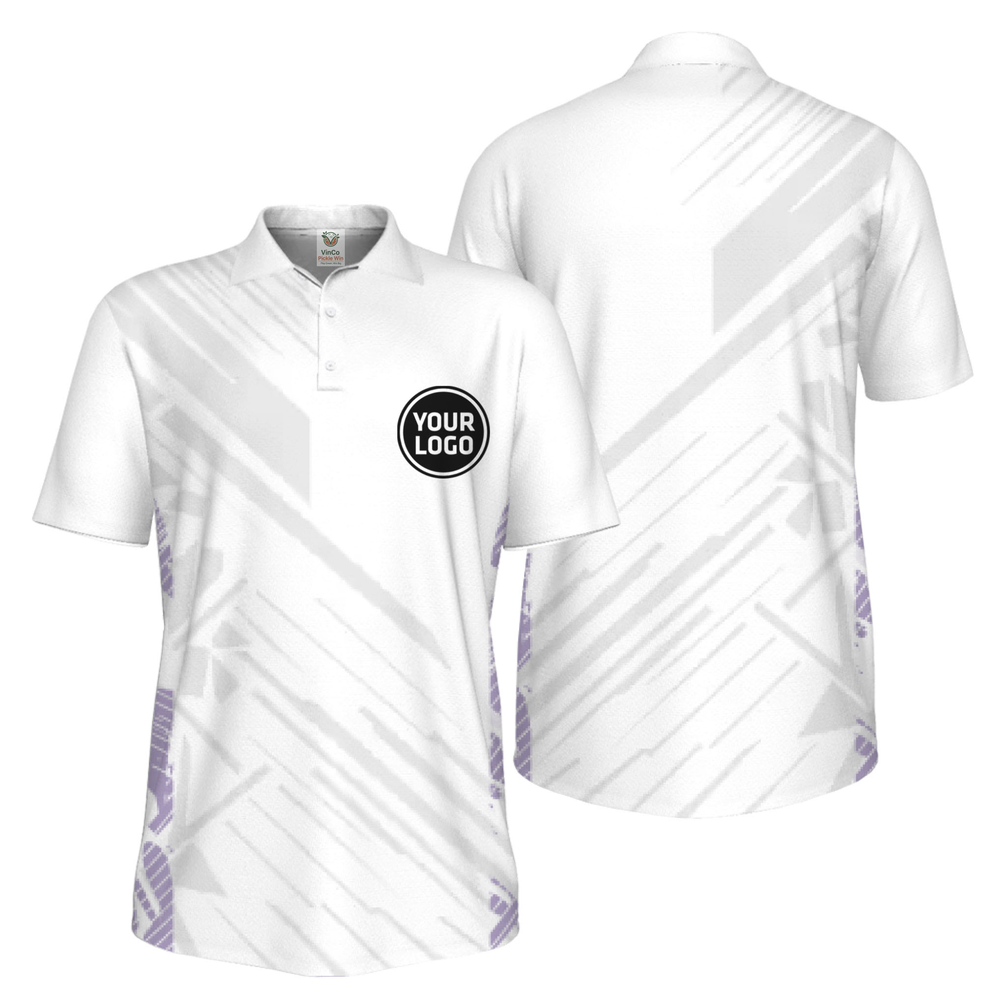 Picklewin Pickleball Team Uniform UV Protection Polo Shirt For Men 13
