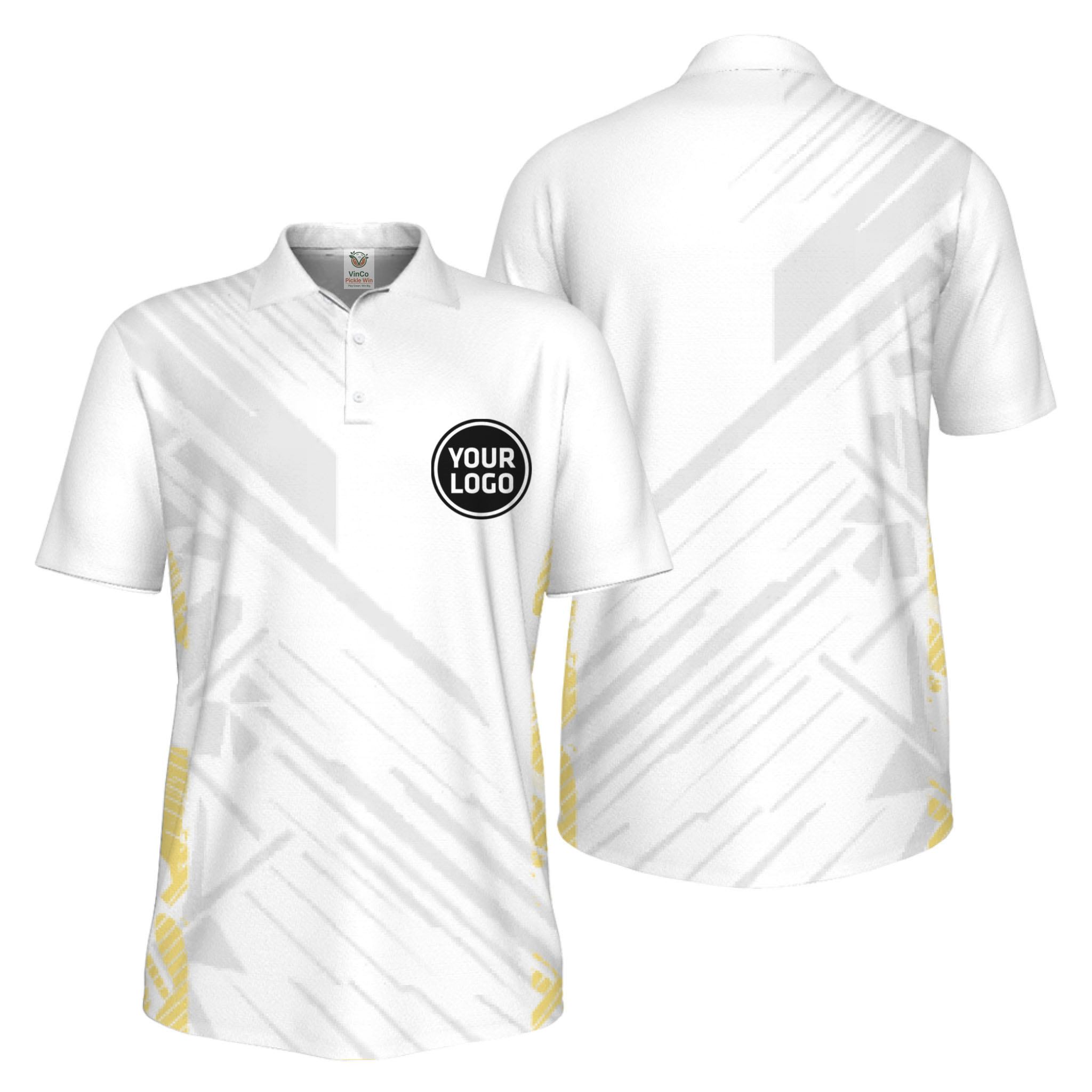 Picklewin Pickleball Team Uniform UV Protection Polo Shirt For Men 14