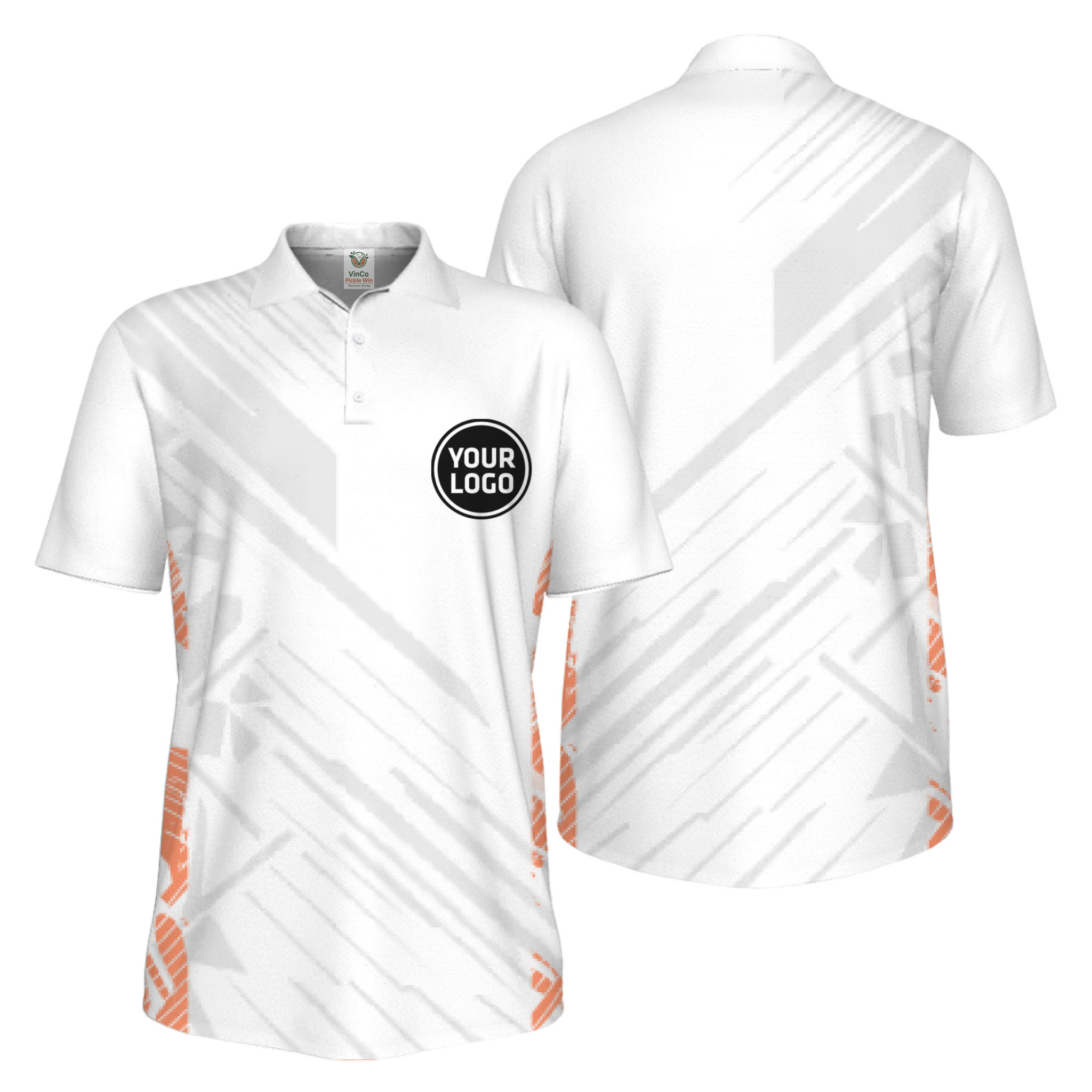 Picklewin Pickleball Team Uniform UV Protection Polo Shirt For Men 17
