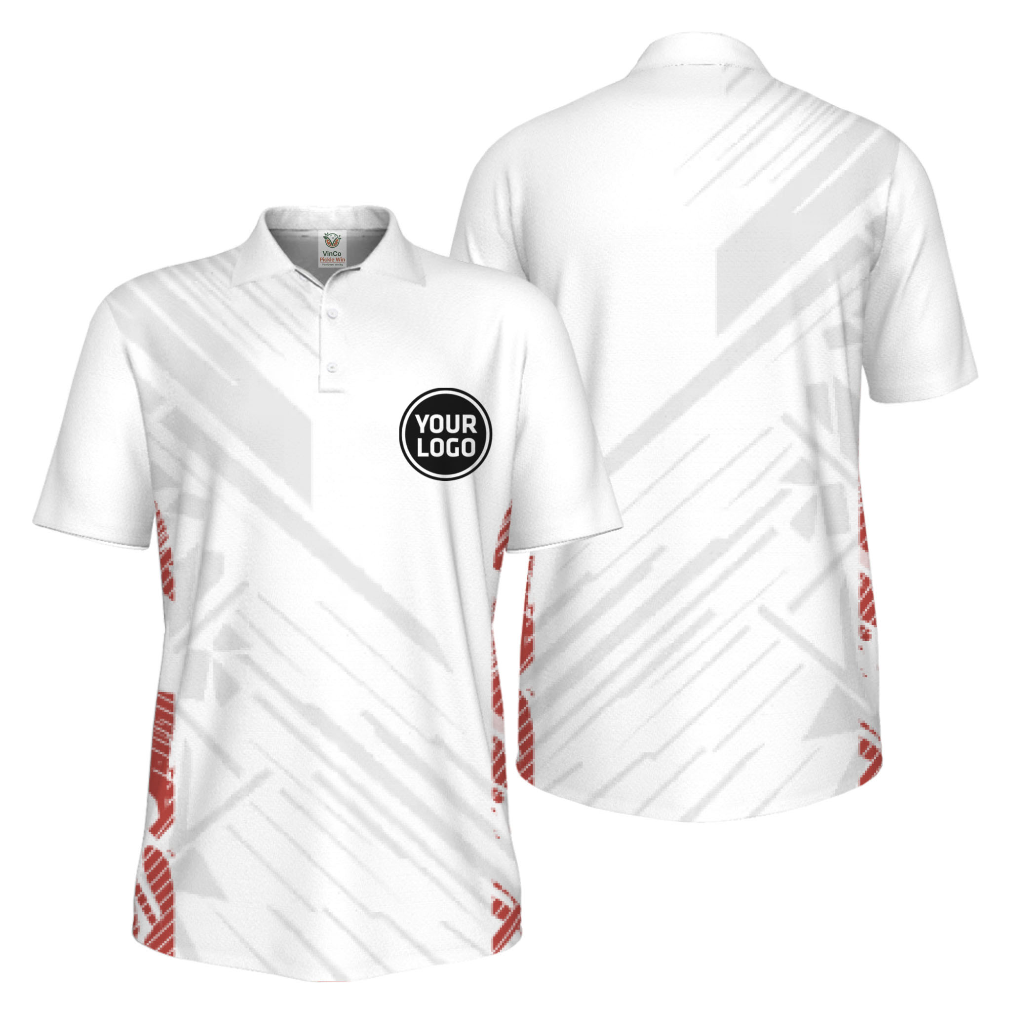 Picklewin Pickleball Team Uniform UV Protection Polo Shirt For Men 5