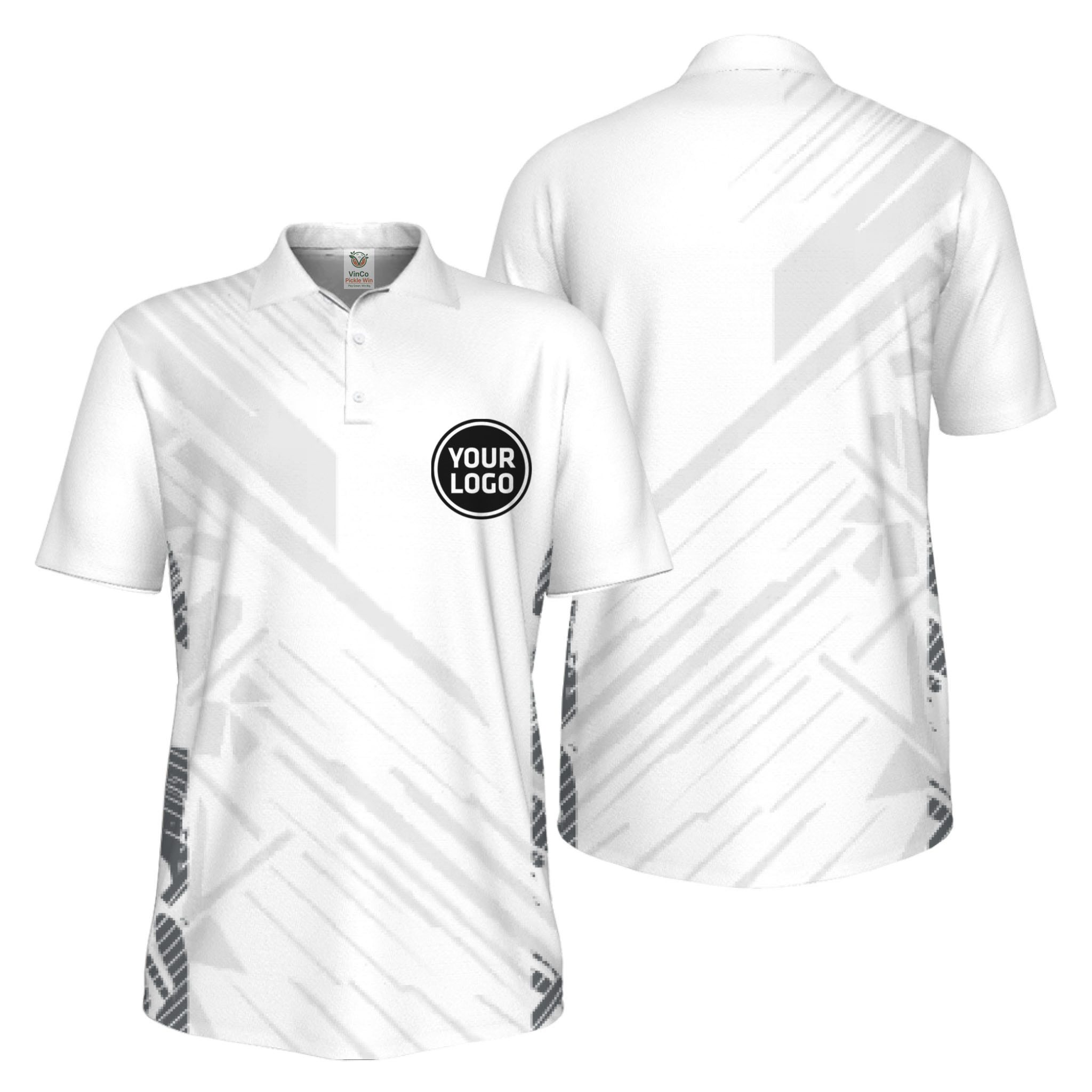 Picklewin Pickleball Team Uniform UV Protection Polo Shirt For Men 7