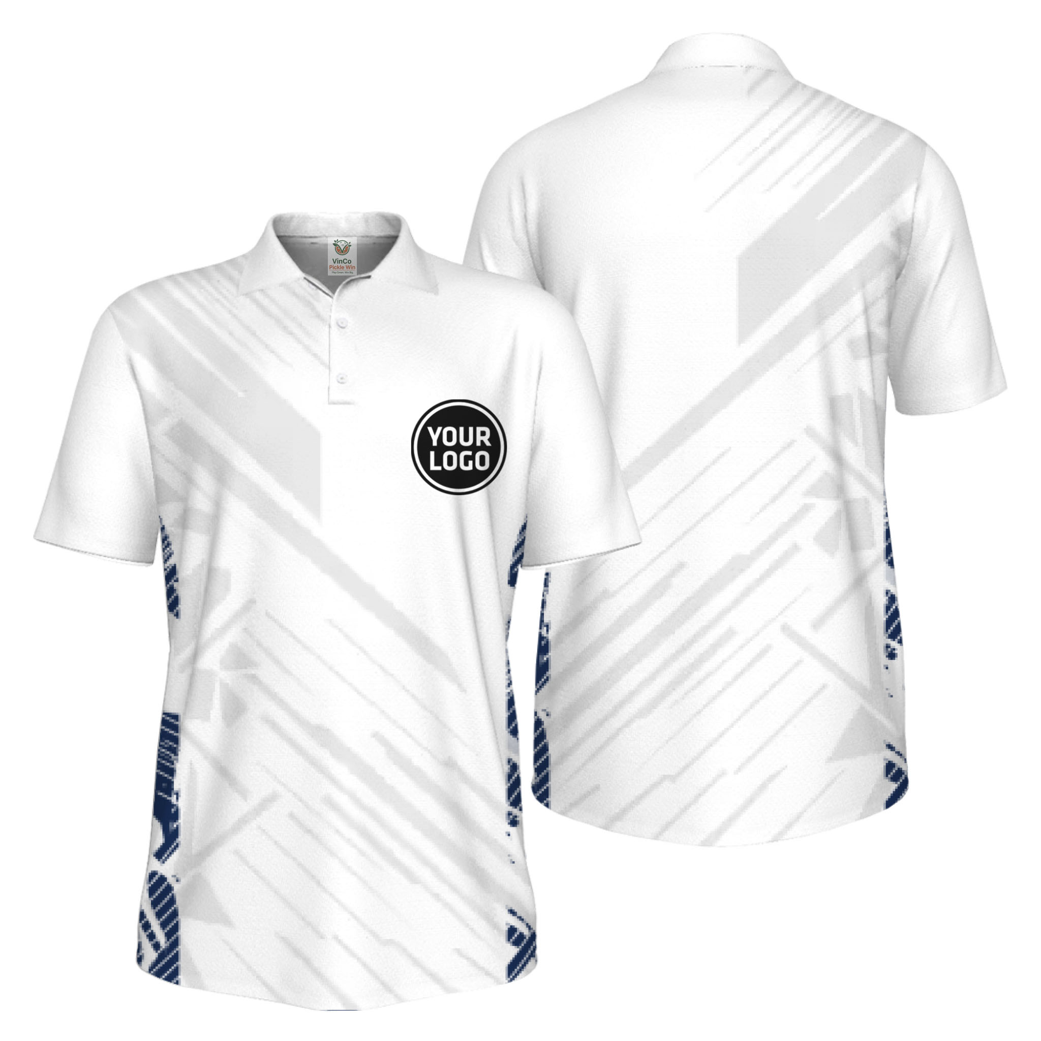 Picklewin Pickleball Team Uniform UV Protection Polo Shirt For Men 9