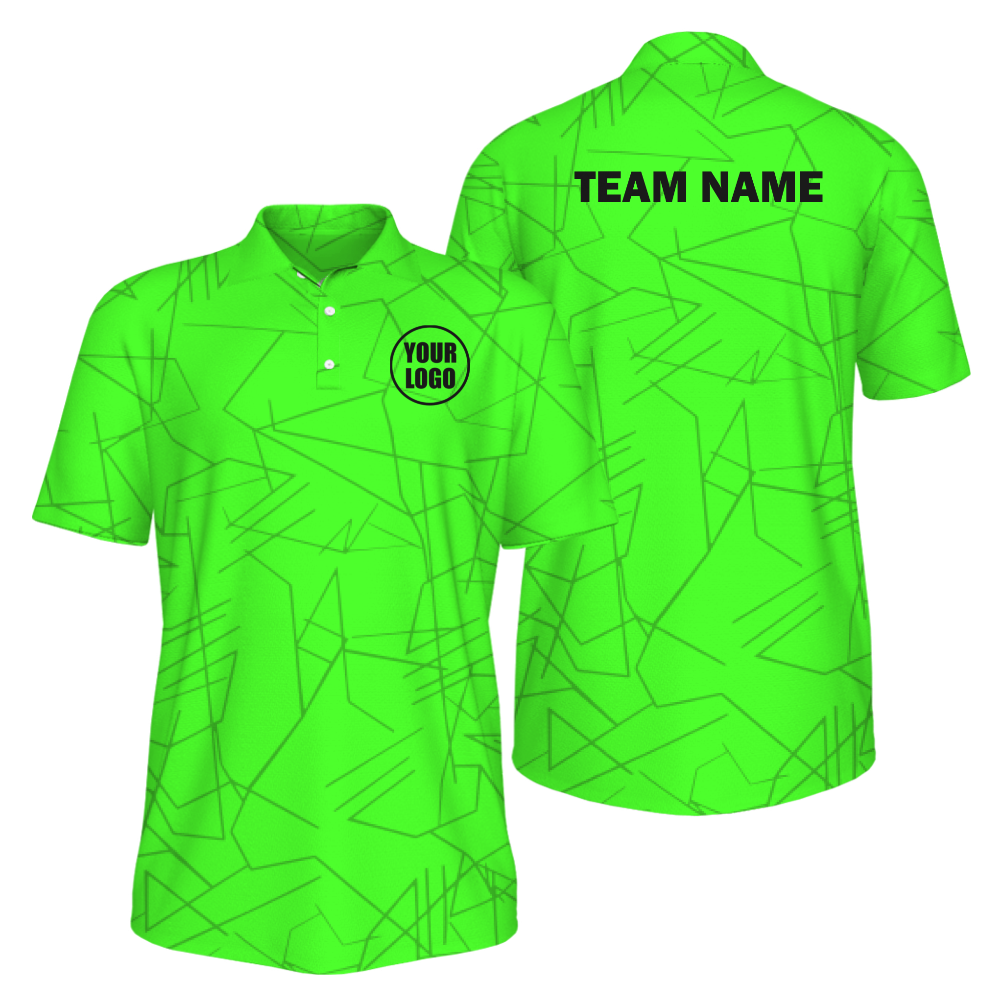 Picklewin Simple Abstract Custom UV Protection Polo Shirt For Men 8