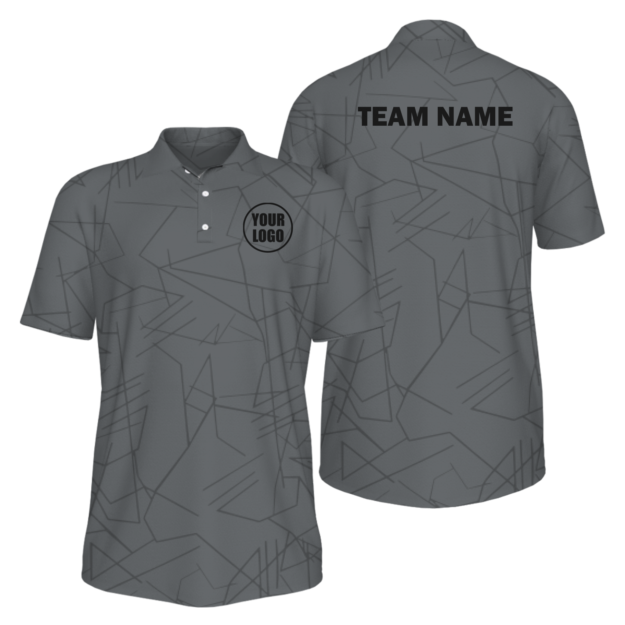 Picklewin Simple Abstract Custom UV Protection Polo Shirt For Men 11