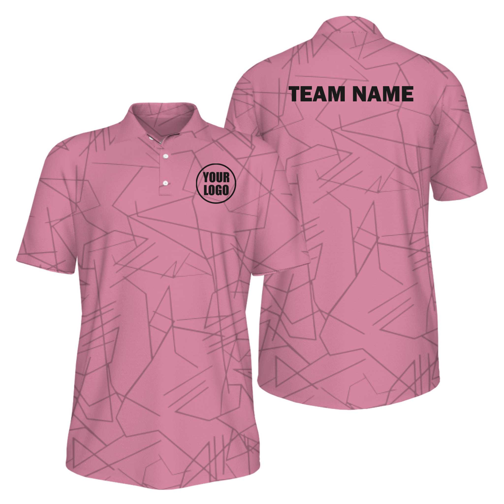 Picklewin Simple Abstract Custom UV Protection Polo Shirt For Men 6