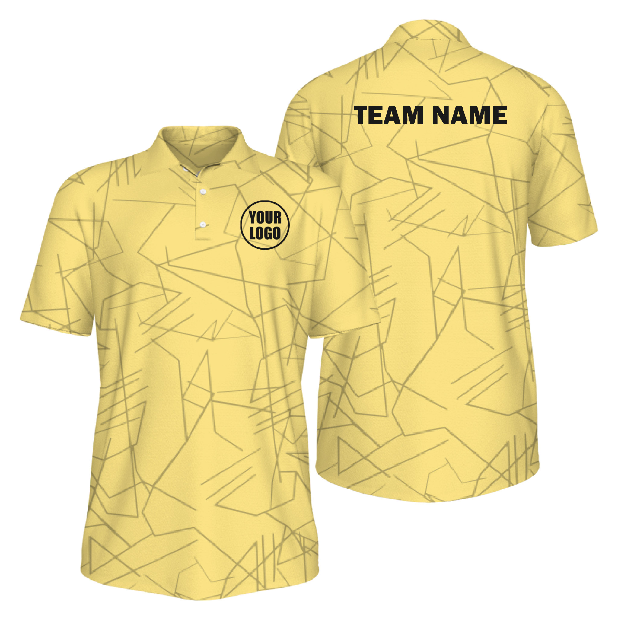 Picklewin Simple Abstract Custom UV Protection Polo Shirt For Men 2