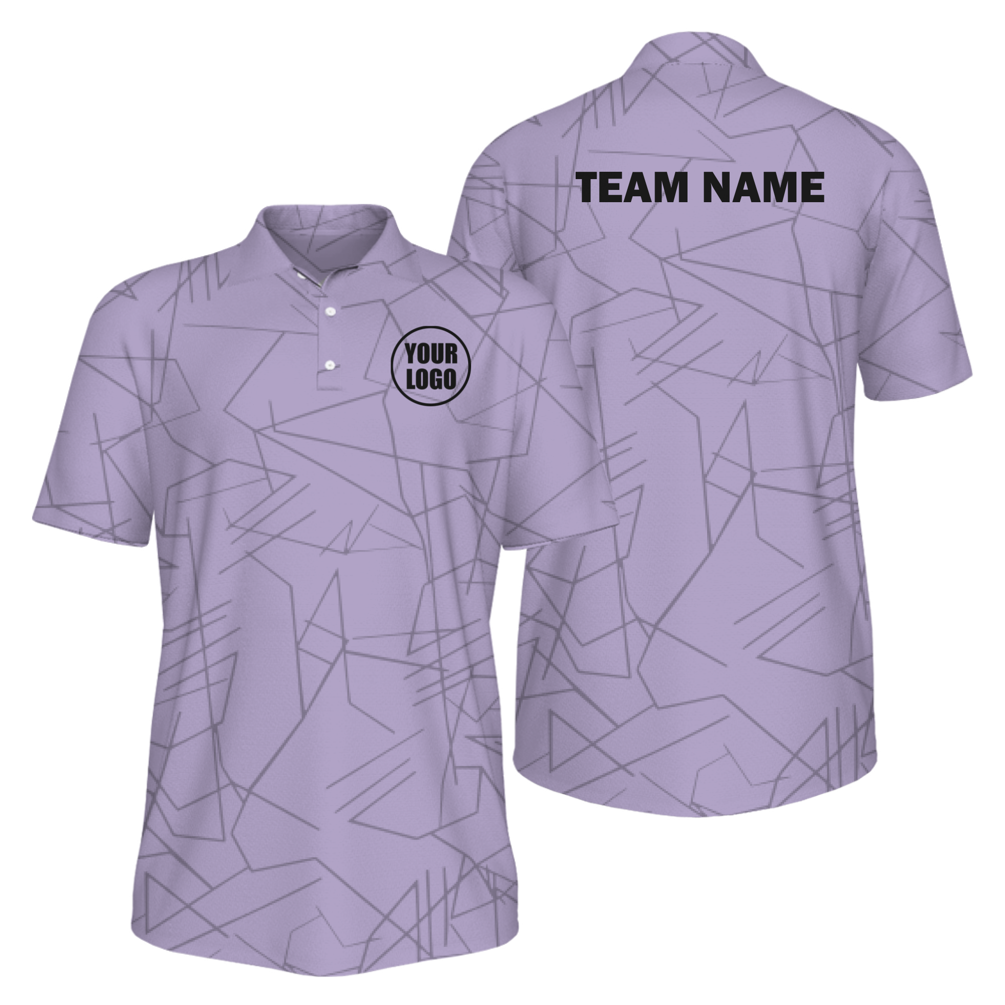 Picklewin Simple Abstract Custom UV Protection Polo Shirt For Men 7