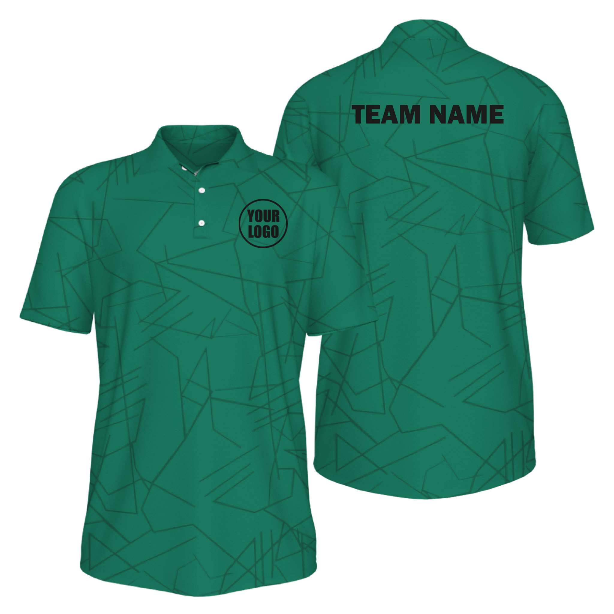 Picklewin Simple Abstract Custom UV Protection Polo Shirt For Men 9