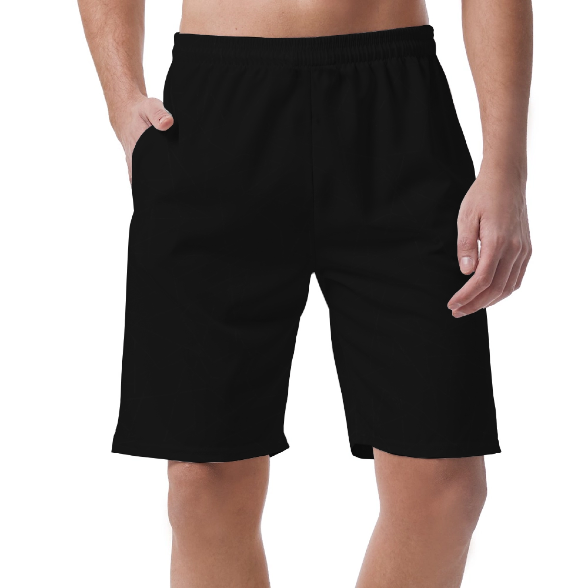 Picklewin Simple Abstract Customized Short Pants For Men 16