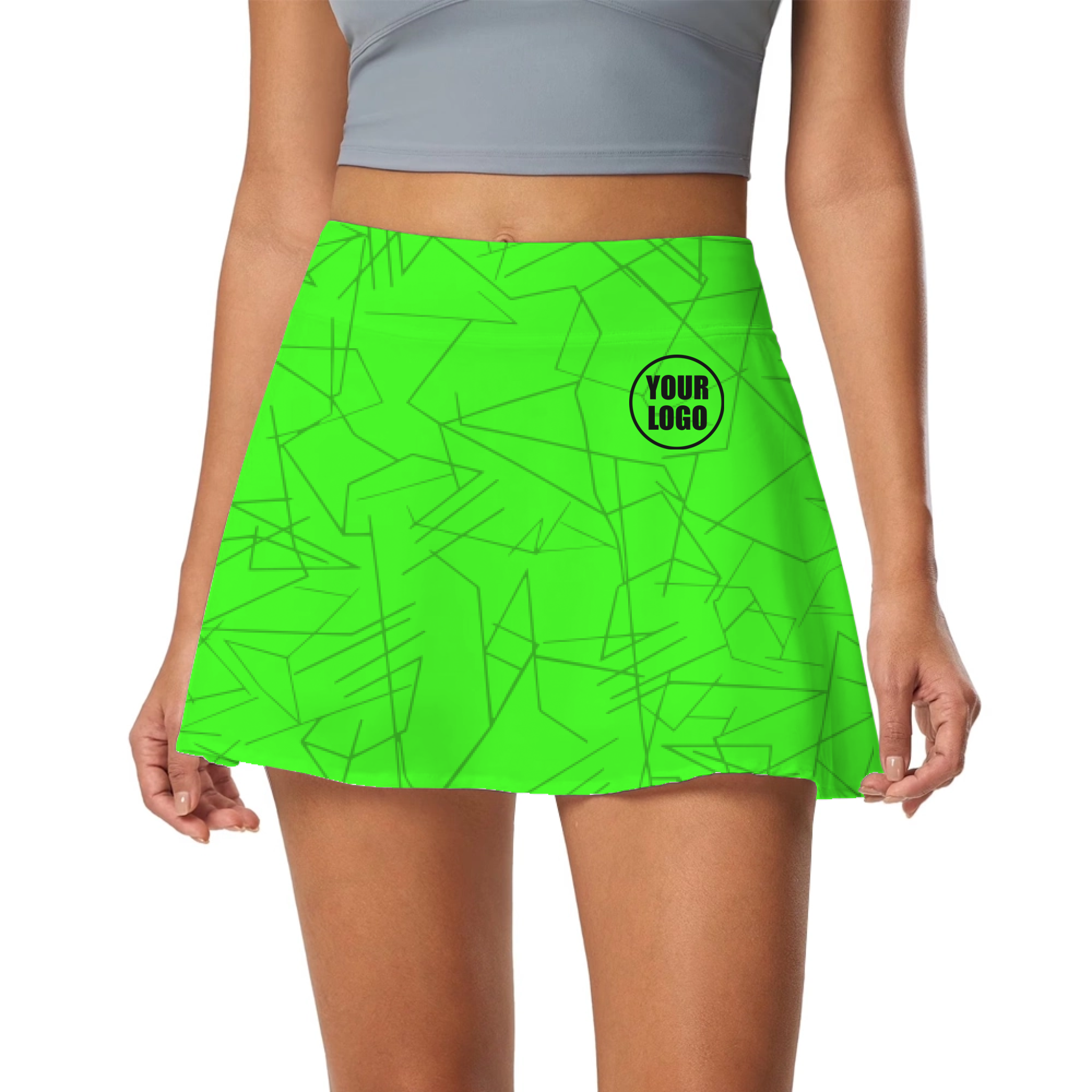 Picklewin Simple Abstract Pickleball Skort Custom For Women 8