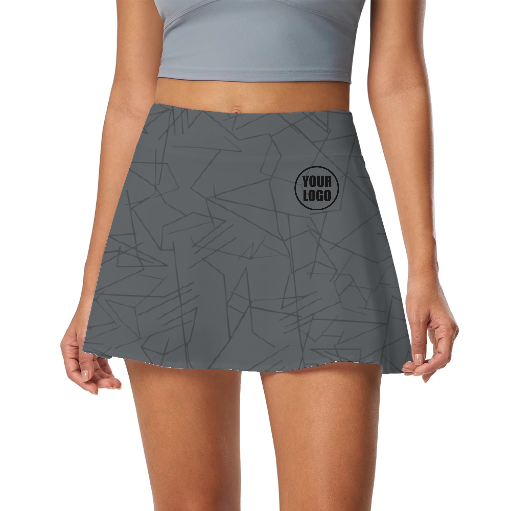 Picklewin Simple Abstract Pickleball Skort Custom For Women 12