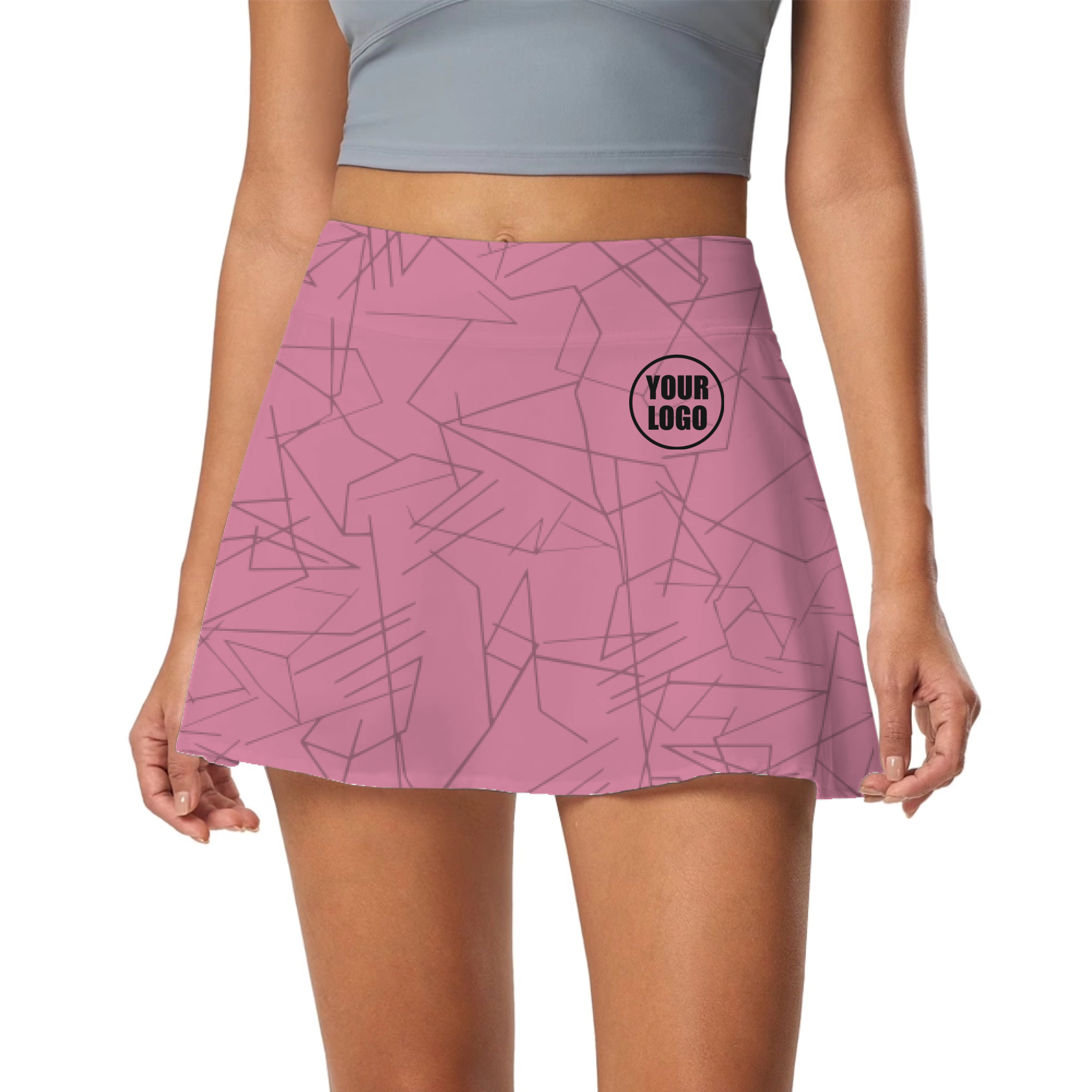 Picklewin Simple Abstract Pickleball Skort Custom For Women 4