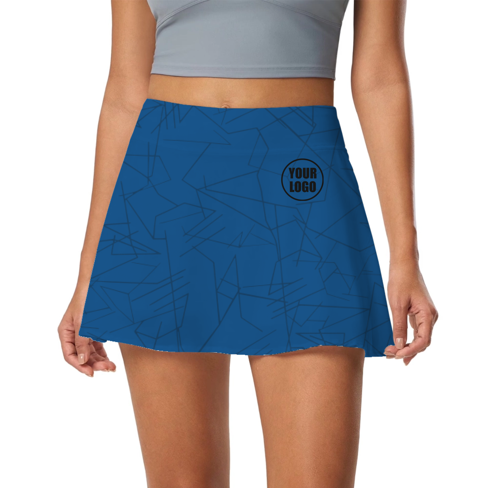 Picklewin Simple Abstract Pickleball Skort Custom For Women 14