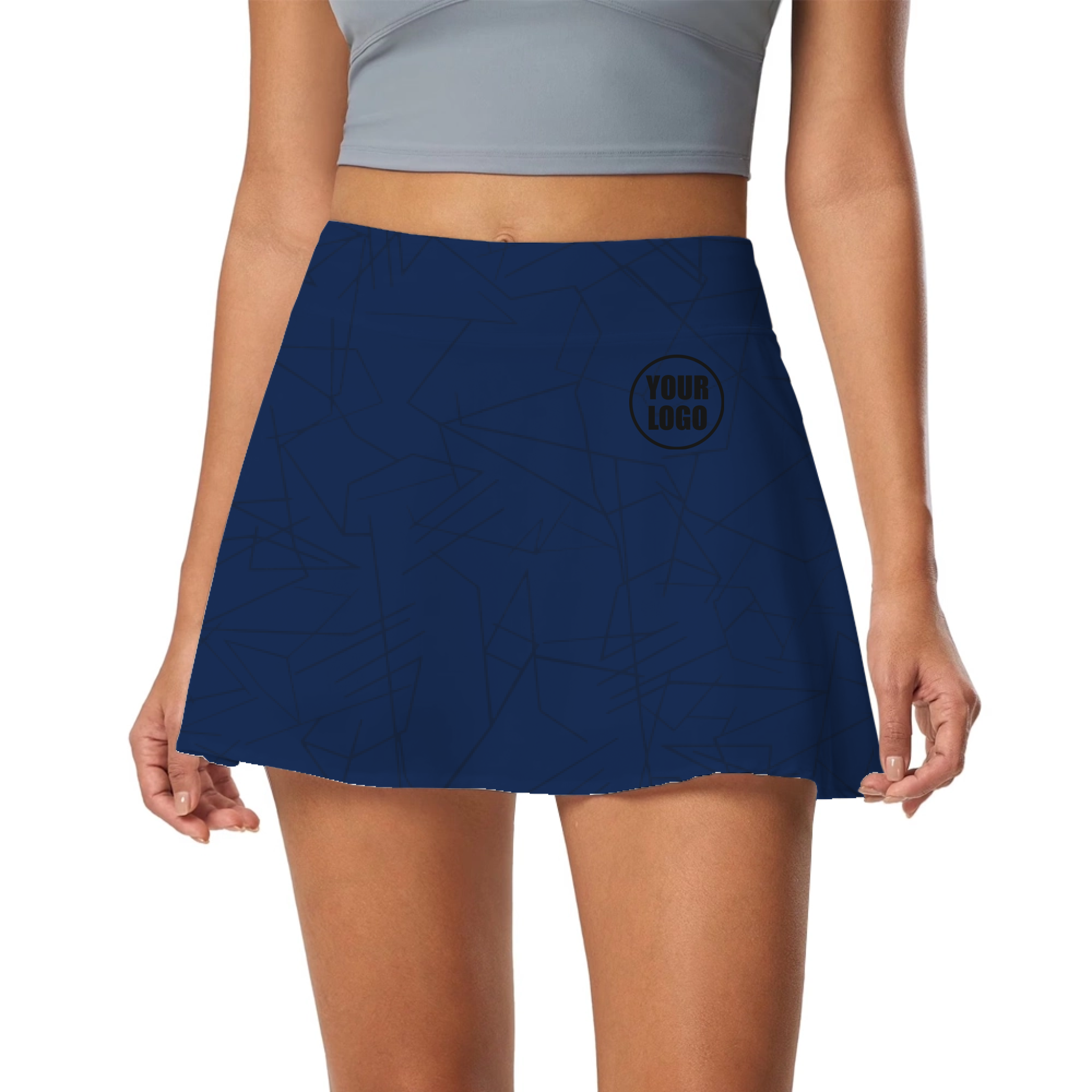 Picklewin Simple Abstract Pickleball Skort Custom For Women 11