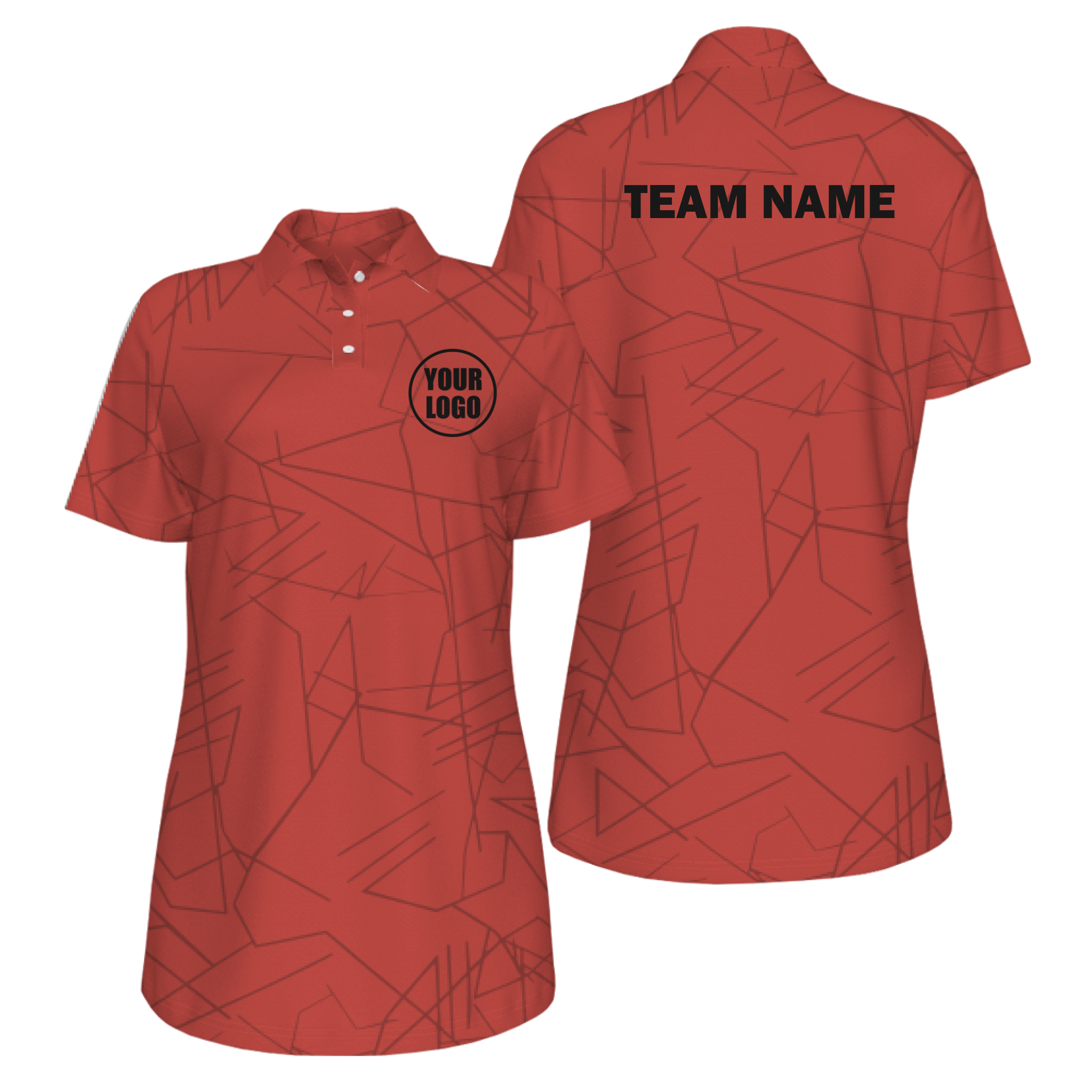 Picklewin Simple Abstract UV Protection Polo Shirt Custom For Women 13