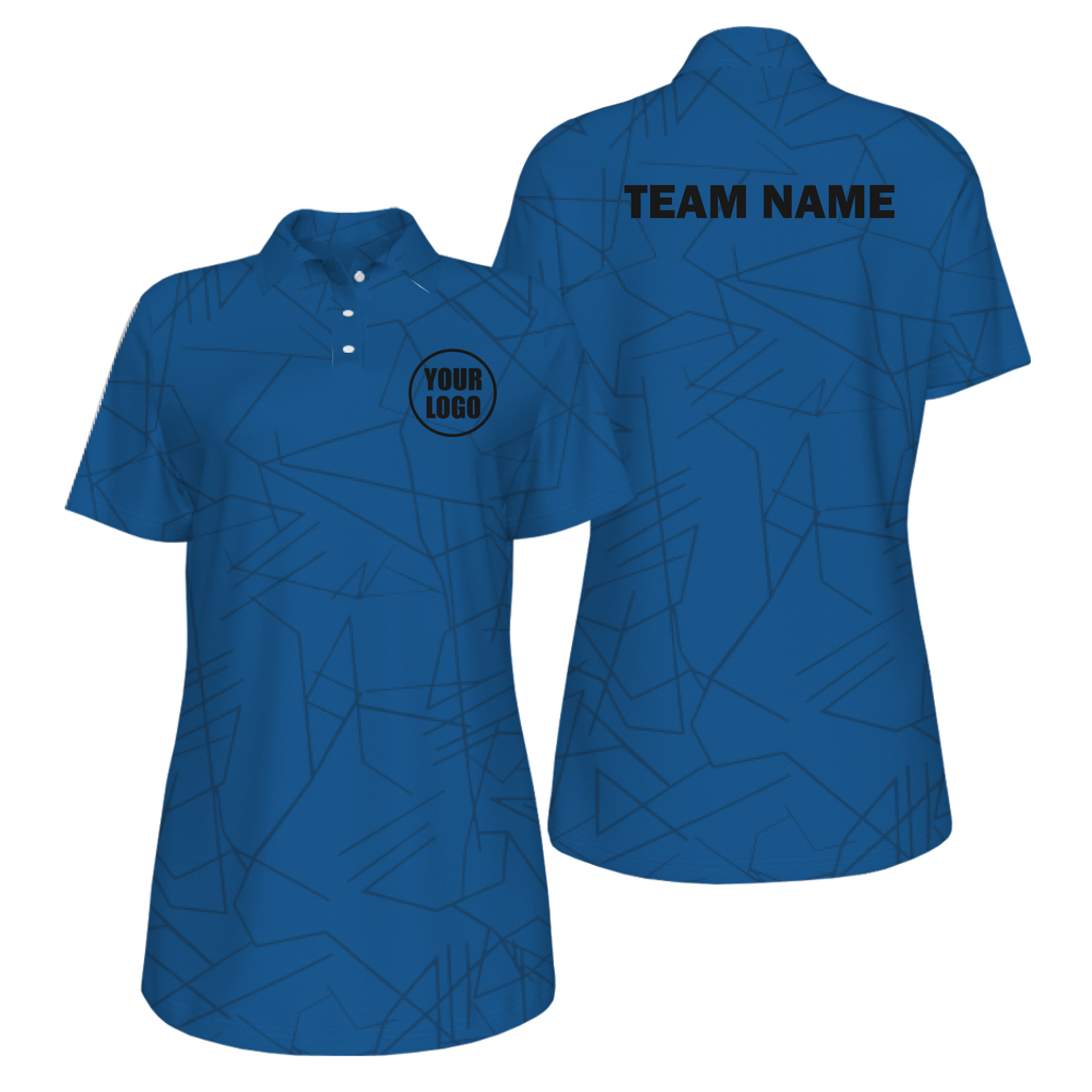 Picklewin Simple Abstract UV Protection Polo Shirt Custom For Women 14