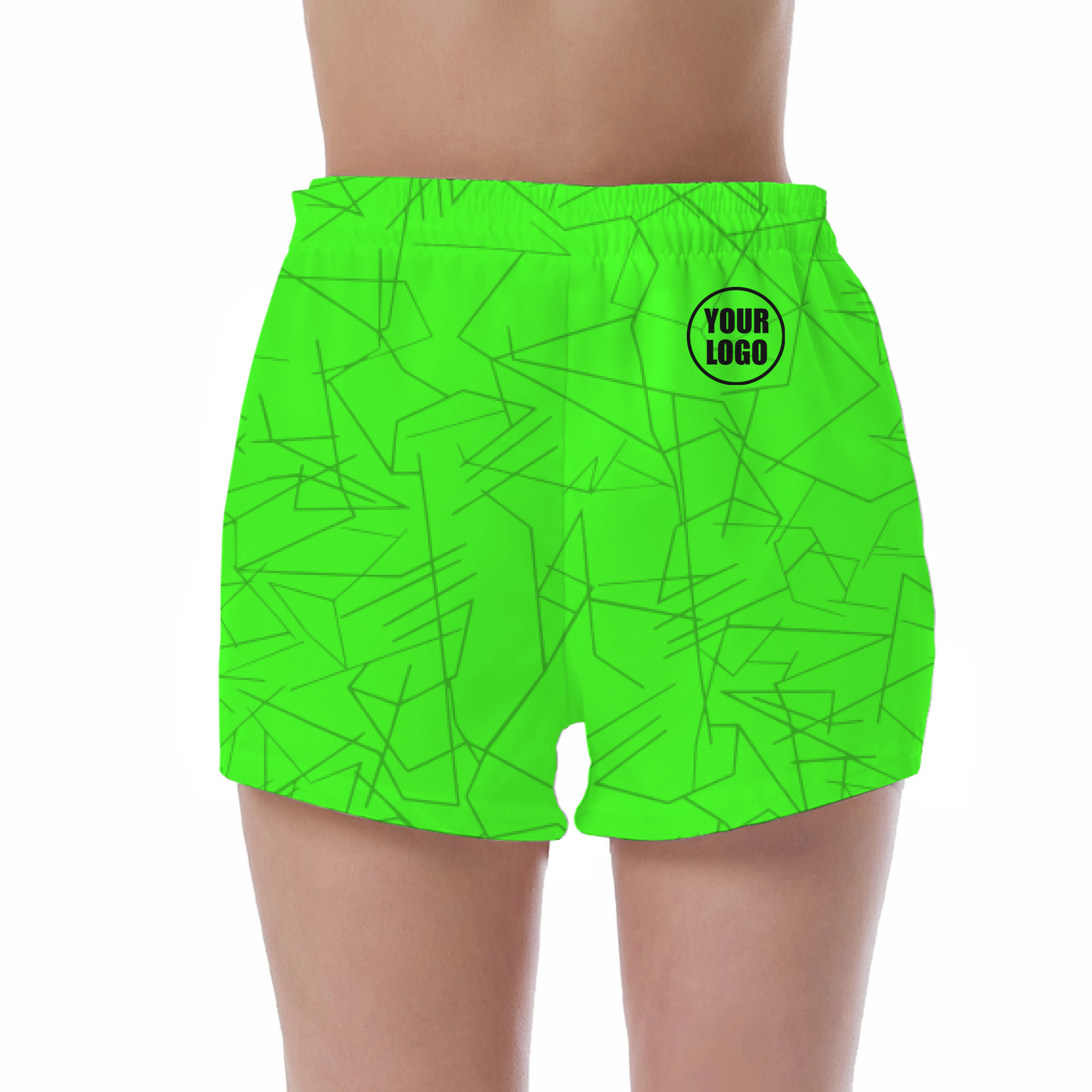 Picklewin Simple Abstract Women's Custom UV Protection Shorts 7